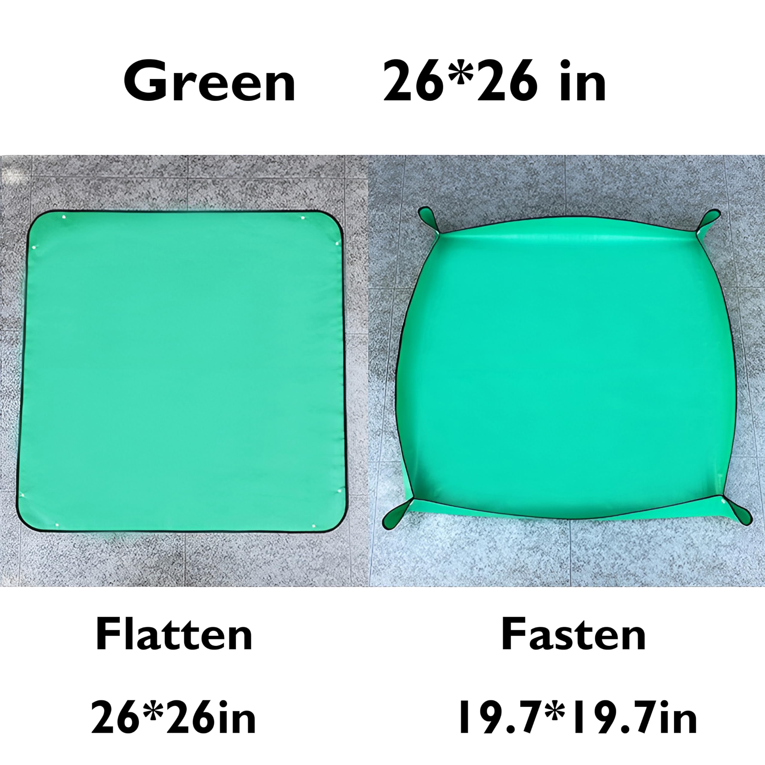2 Pack Waterproof Foldable Plant Repotting Mat - Thickened Portable Gardening Potting Tray for Indoor/Outdoor Plants | Perfect for Repotting, Transplanting & Gardening Projects