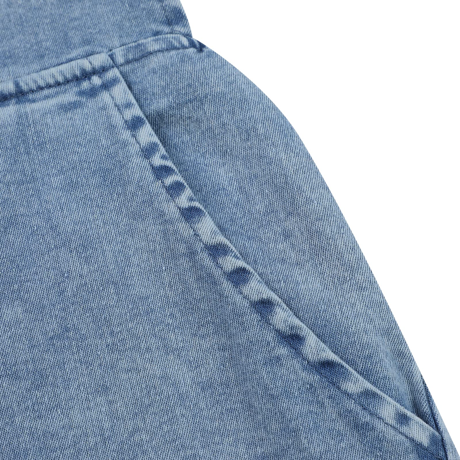 Women's Denim Bib Overalls - Casual Baggy Jumpsuit with Pockets & Wide Leg | Giraropa Solid Overalls for Women | Perfect for Workwear, Street Style & Outdoor Activities