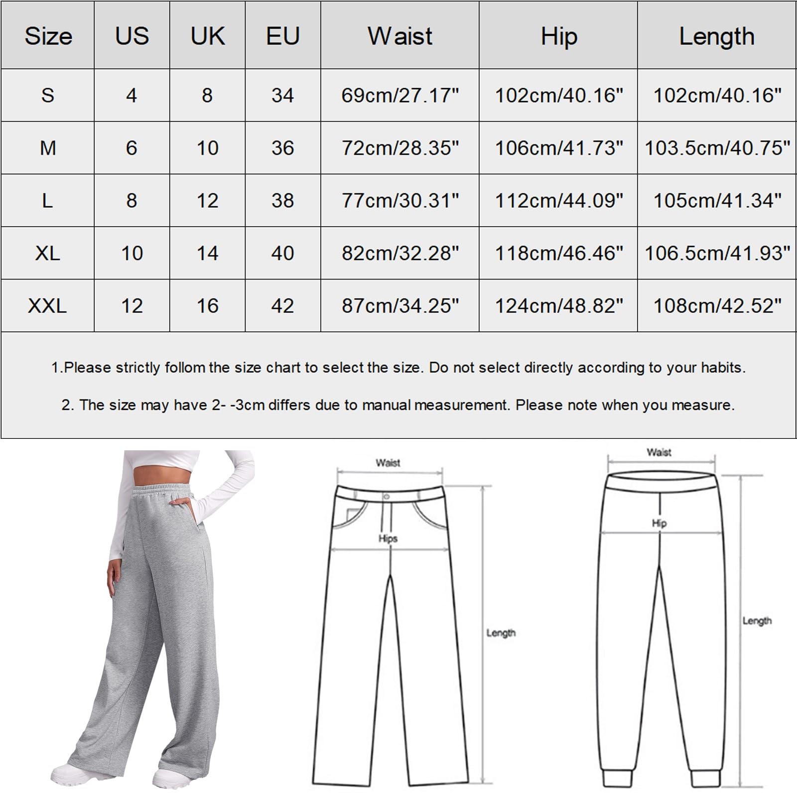 SNKSDGM Women's High Waisted Joggers with Pockets - Lightweight Training Pants, Loose Straight Leg Sweatpants for Yoga, Running & Casual Wear