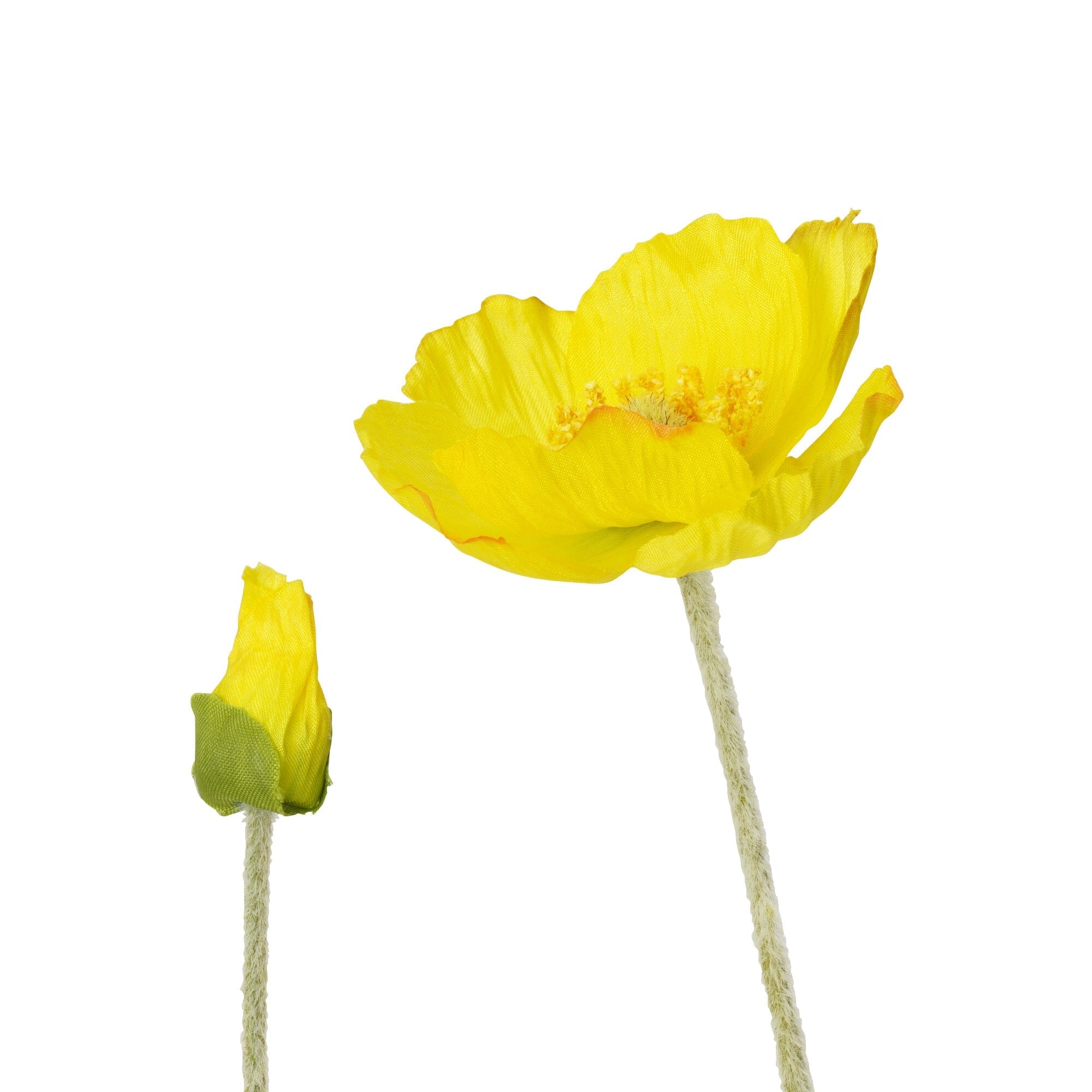 Small Yellow Art Flower Poppy - Perfect for Home Decor, Wedding Bouquets, and DIY Craft Projects