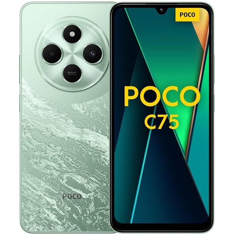 Xiaomi POCO C75 Unlocked Smartphone - Dual SIM, 4G LTE, Global Version - Perfect for Travel, Work & Gaming