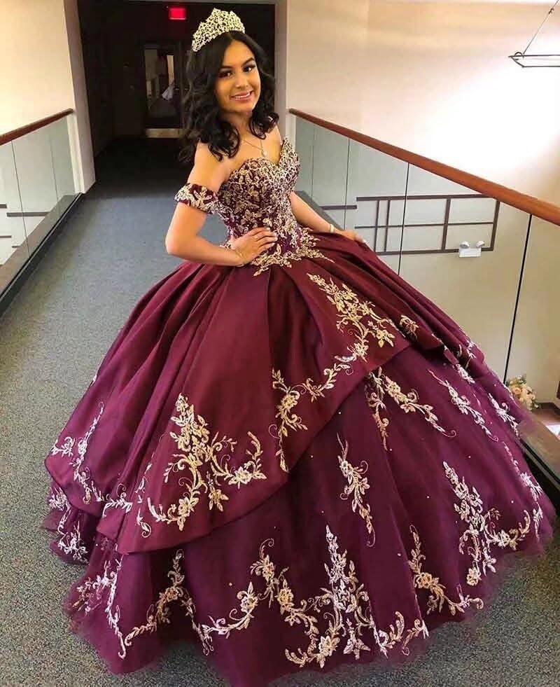 Elegant Embroidery Beads Ball Gown - Sweet 16 Dresses, Ruffle Princess Prom Dress & Quinceañera Gown for Graduation 2025 | Perfect for Formal Dances, Birthday Parties & Special Occasions