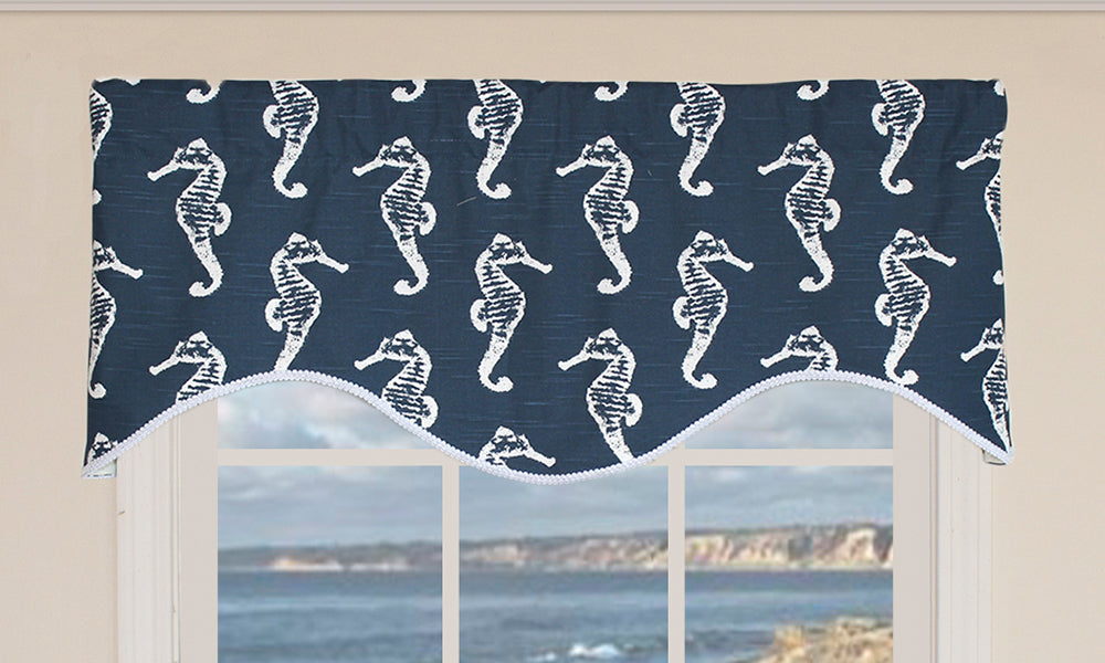 Aquastrian Cornice Valance - Elegant Window Treatment for Living Room, Bedroom & Kitchen - Blackout Curtain Valance with Premium Fabric - Perfect for Home Decor & Light Control