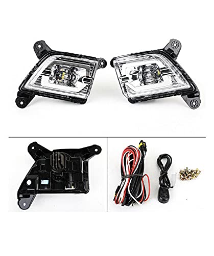 LED Fog Light Assembly for 2019-2022 Chevy Silverado 1500 2500 3500 - Next Gen Replacement Fog Lamps with Switch & Wiring Kit (Compatible with GM2593332, GM2592332, 84509652, 84509651) - Perfect for Night Driving & Off-Road Adventures