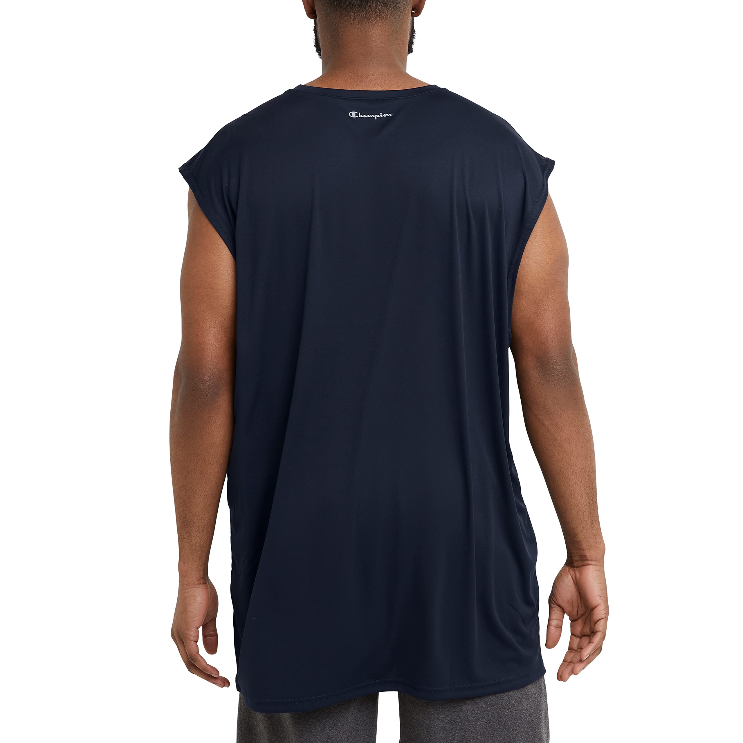 Champion Men's Double Dry Performance Muscle Tee - Moisture Wicking Workout Shirt for Gym & Running