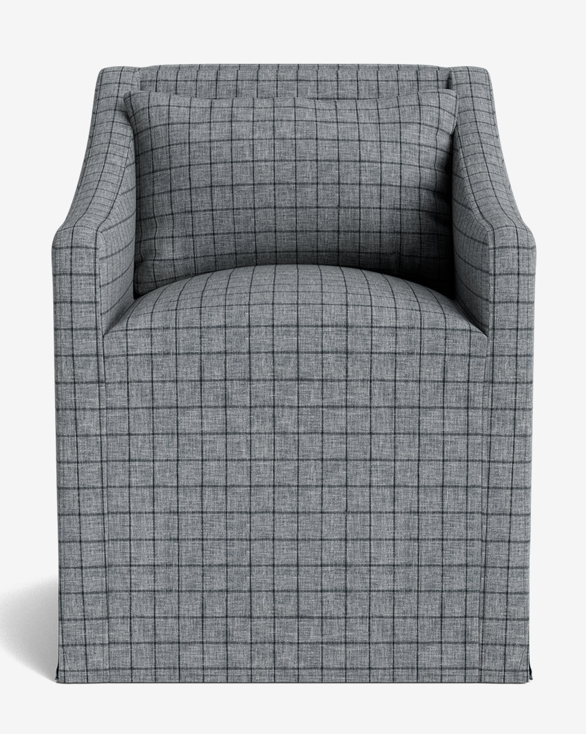 Olivier Slipcover Dining Arm Chair - Washable Fabric Upholstered Seat - Perfect for Kitchen, Dining Room, and Home Office - Comfortable & Stylish Furniture for Everyday Use