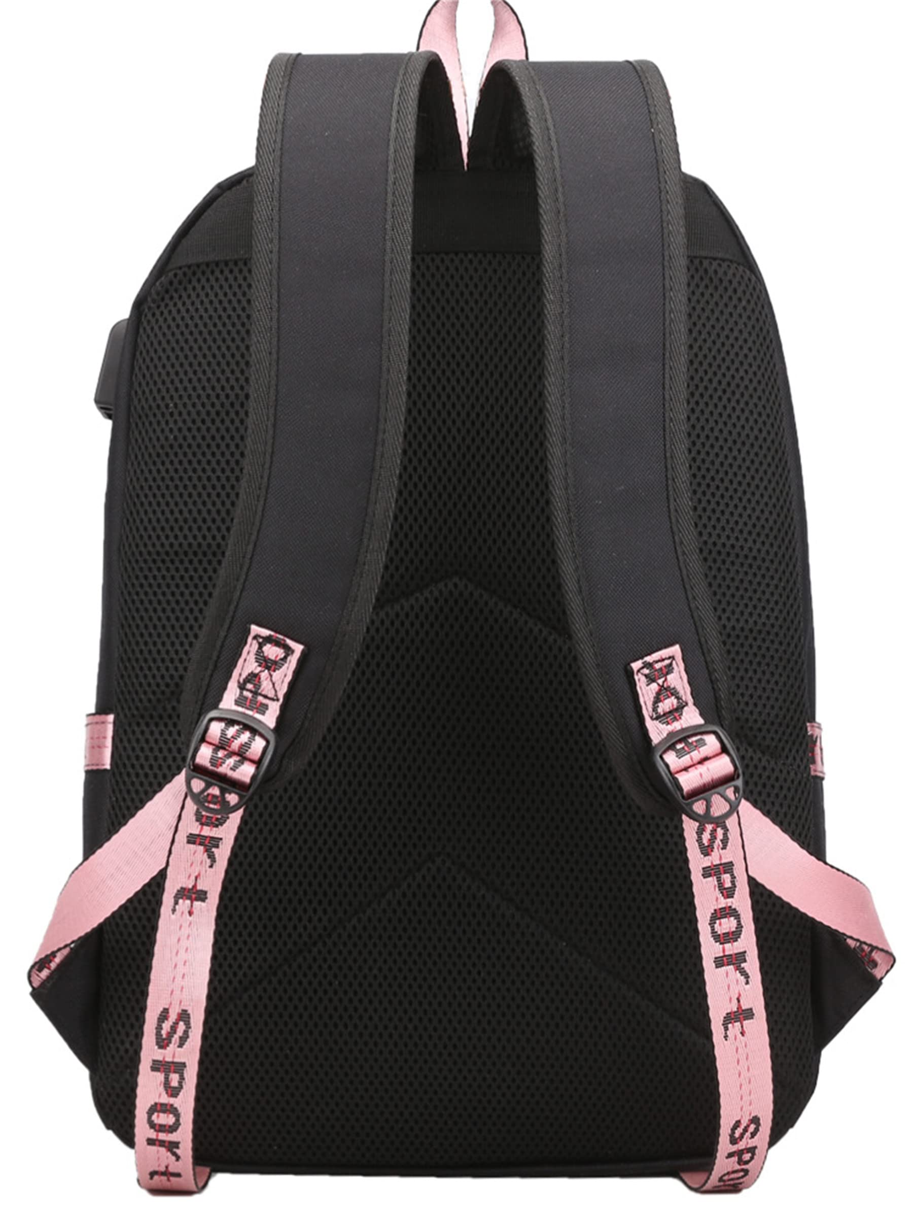 ISaikoy Casual Canvas Backpack - Lightweight Durable School Bag for College Students, Travel Daypack with Laptop Compartment (15.6 Inch), Water Resistant Shoulder Bag for Work & Outdoor Activities