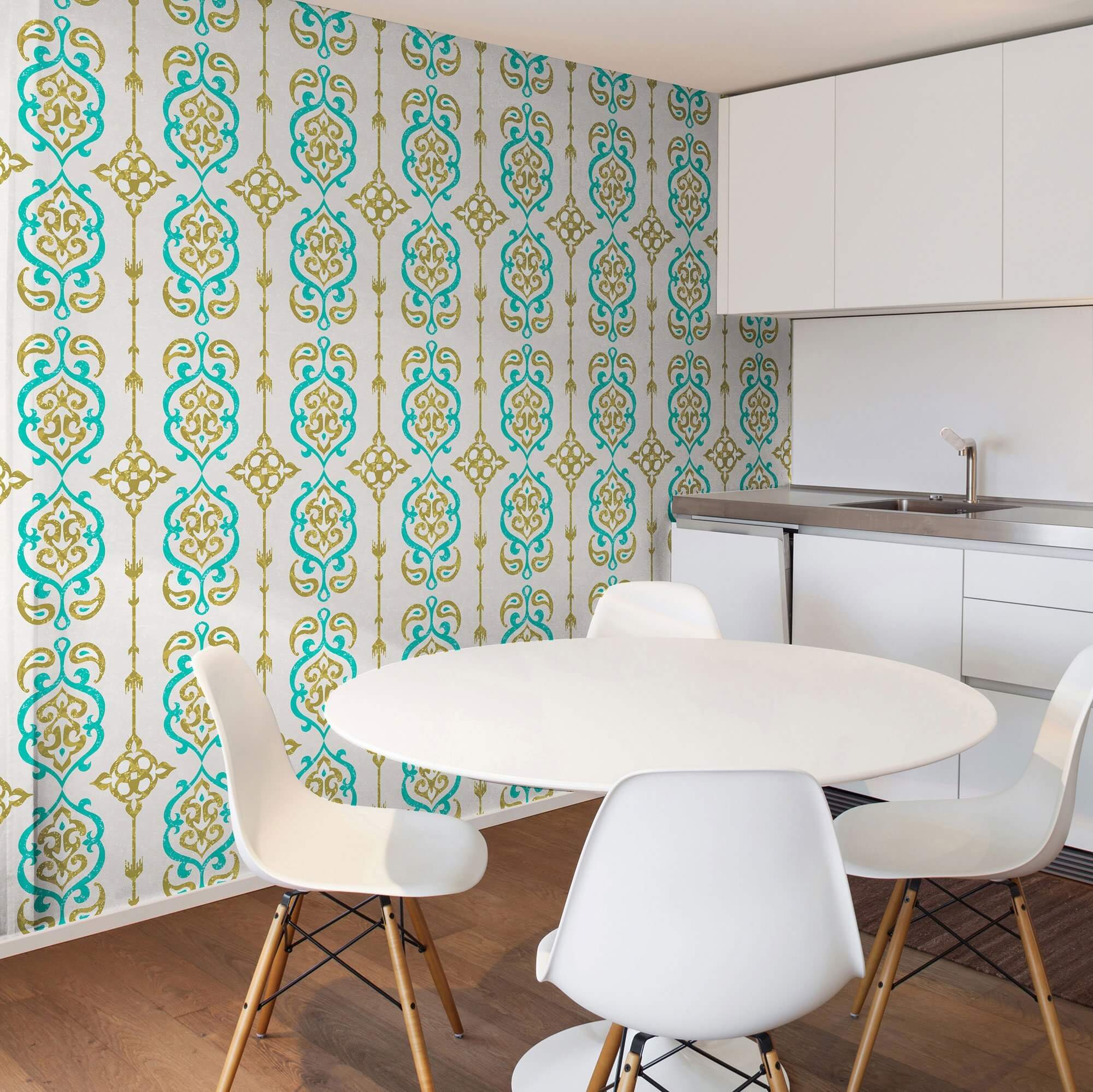 Premium Peel and Stick Removable Wallpaper - Self-Adhesive Tile Design for Easy Home Decor - Perfect for Bedrooms, Kitchens & Bathrooms