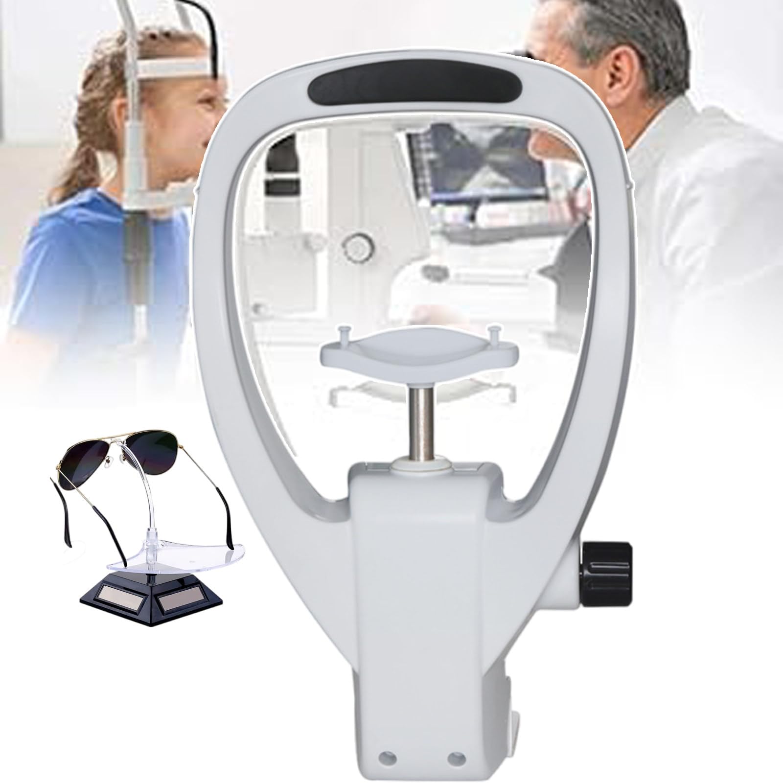 Adjustable Forehead & Chin Rest Set - Premium Optometry Accessory for Eyeglasses & Eye Exams - Perfect for Optometrists, Ophthalmologists & Vision Testing Equipment