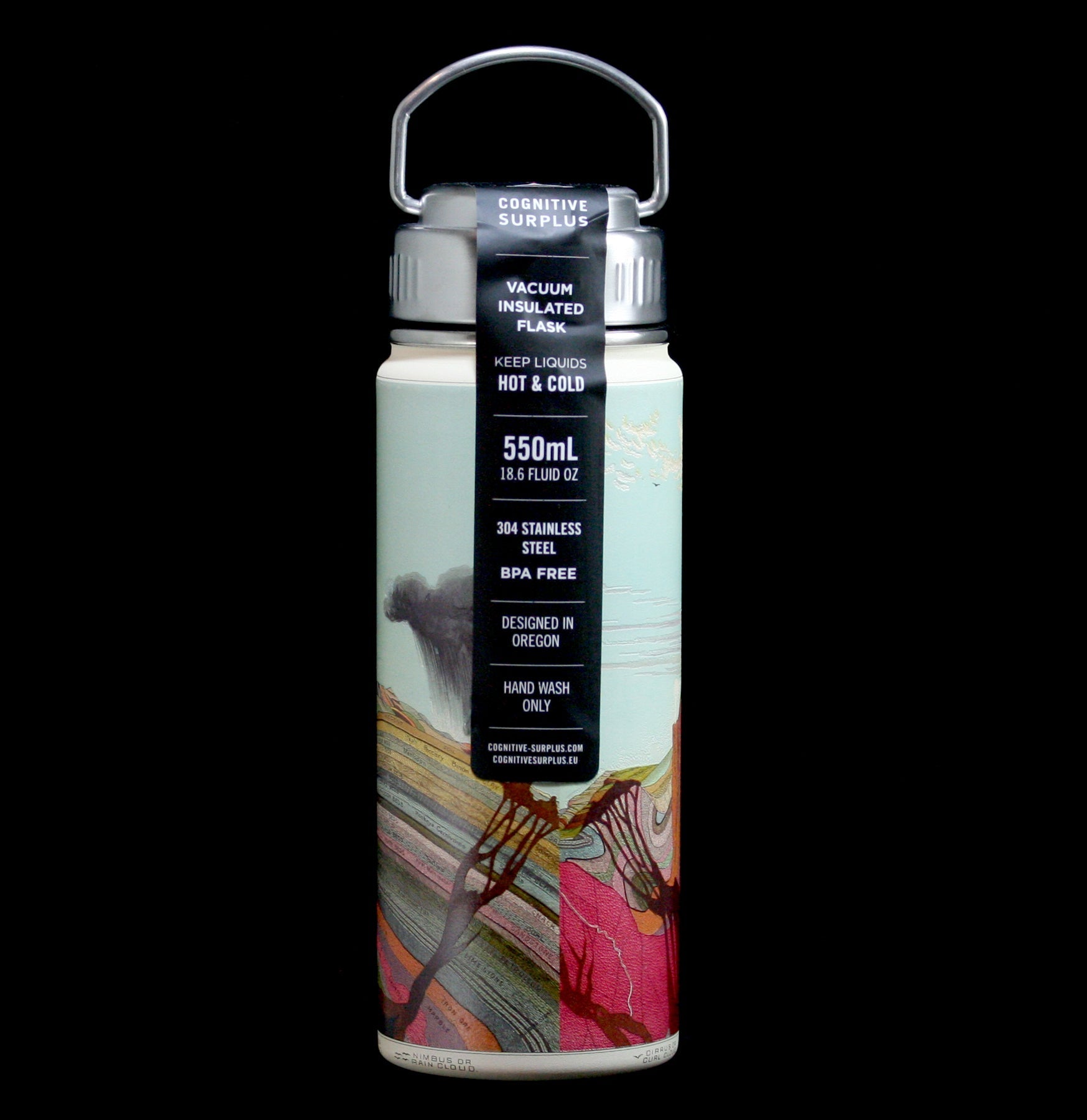 Premium Stainless Steel Vacuum Insulated Water Bottle - 24hr Hot/Cold Retention, Leakproof Travel Mug for Hiking, Camping & Outdoor Adventures