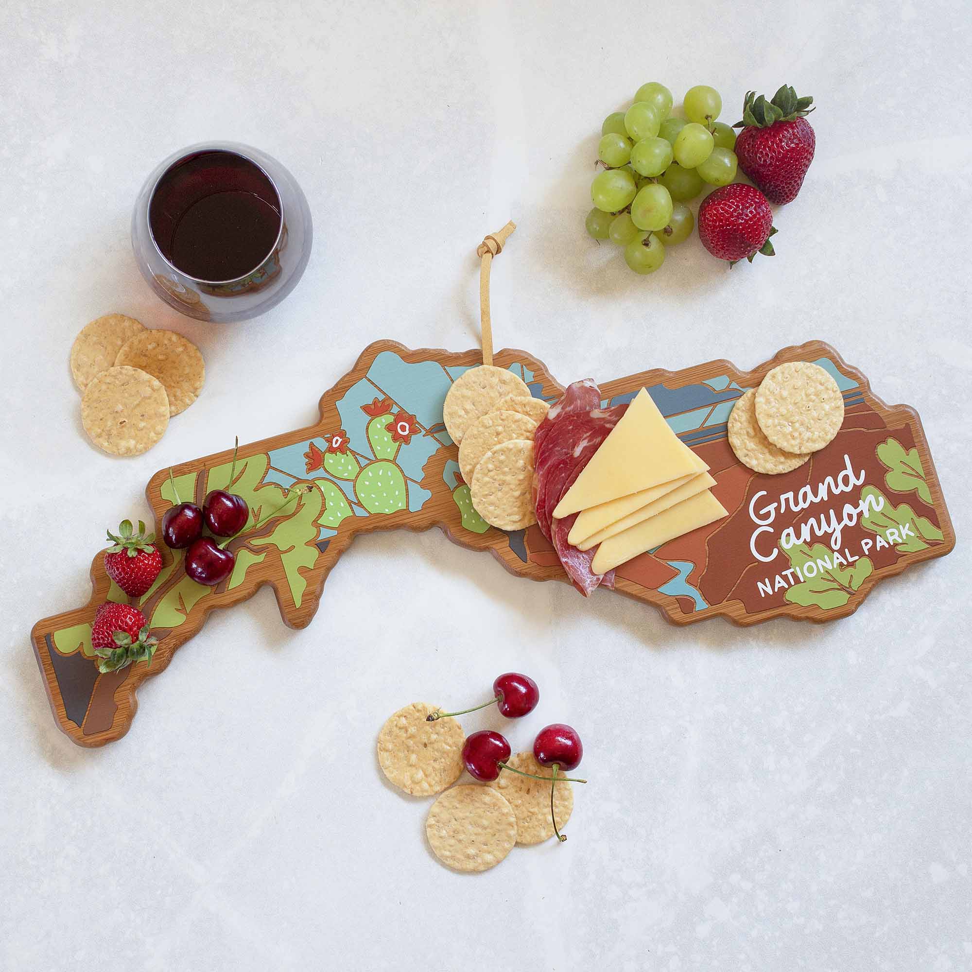 Grand Canyon Engraved Wood Cutting Board - Handcrafted Artwork by Summer Stokes | Perfect for Kitchen Decor, Housewarming Gifts & Rustic Home Accessories