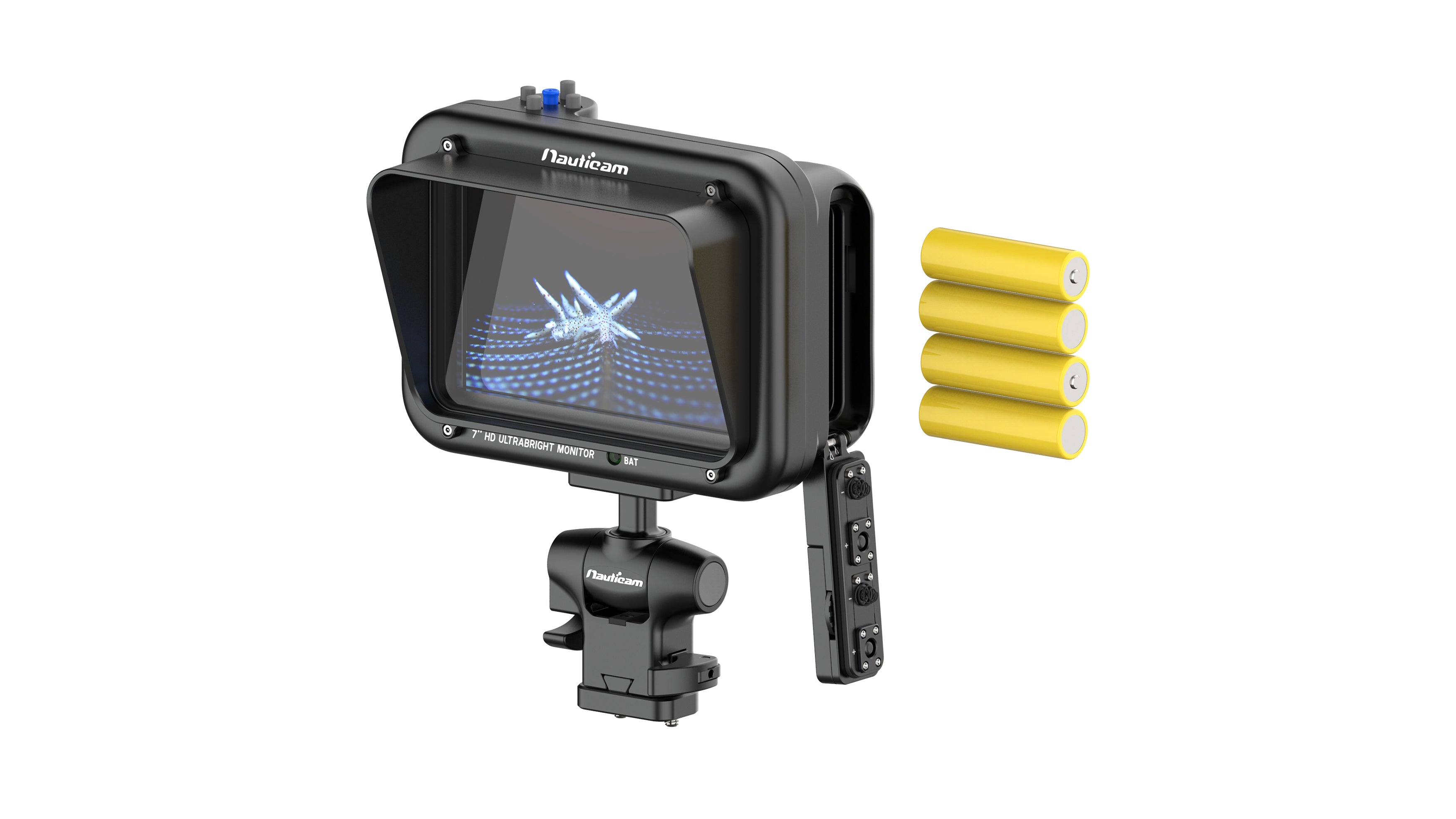Nauticam 7 Inch G7 HD UltraBright Underwater Video Monitor - HDMI 1.4 & 2K SDI Input for Scuba Diving & Marine Exploration (Cables Not Included) - Perfect for Underwater Filmmaking, Professional Diving & Ocean Research