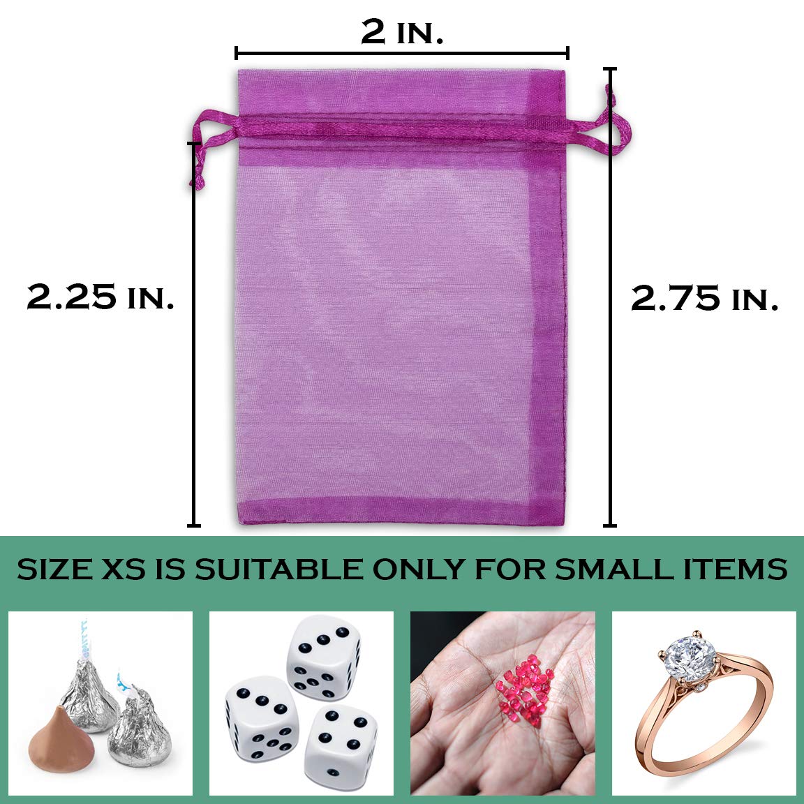 100-Pack 2x2.75
