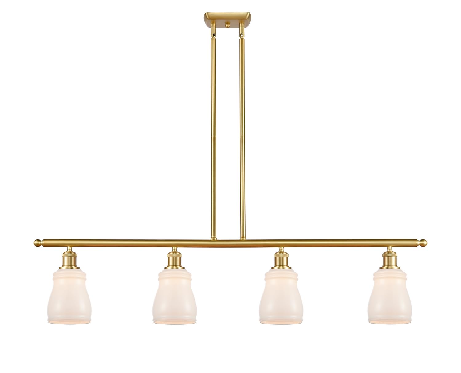 Ellery 3-Light Modern Island Pendant Lighting Fixture - Brushed Gold Finish for Kitchen, Dining Room, or Bar Countertop