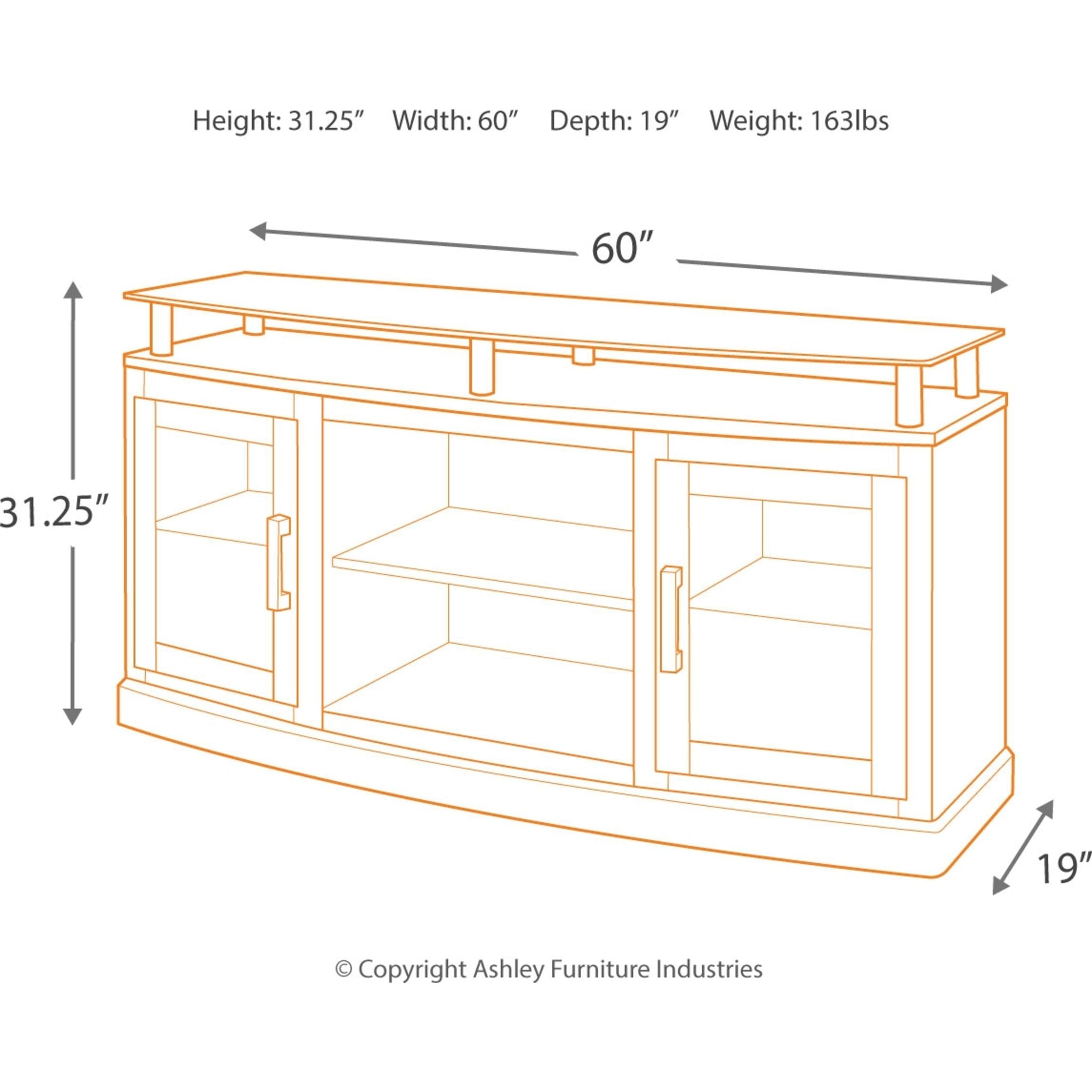 Chanceen TV Stand for Living Room - Modern Entertainment Center with Storage Shelf for TVs up to 65 inches - Perfect for Home Theater & Media Organization