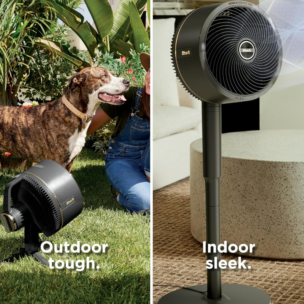 SHARK UH205 FlexBreeze Fan - Portable & Powerful Cooling Fan with Home Essentials Warranty | Perfect for Bedroom, Office, and Outdoor Use