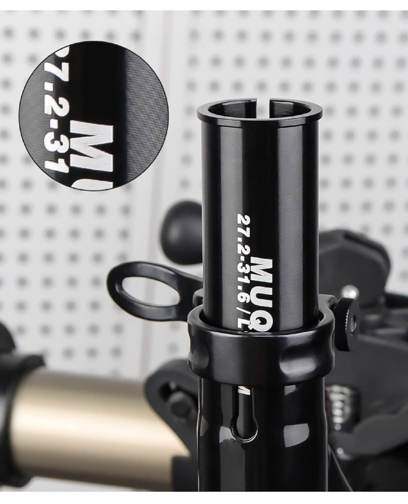 100mm Bike Seat Post Shim Adapter 27.2mm to 28.6mm 30mm 30.4mm 30.8mm 30.9mm 31.6mm 33.9mm - Aluminum Alloy Bicycle Seatpost Tube Converter for MTB, Mountain, City & Road Bikes - Perfect for Adjusting Seat Height & Compatibility