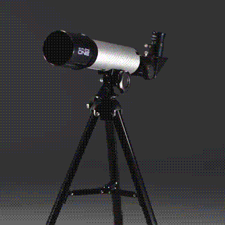Explore One CF350 50mm AZ Mount Telescope with Premium Silver Carbon Fiber Wrap - Perfect for Stargazing, Bird Watching & Outdoor Adventures