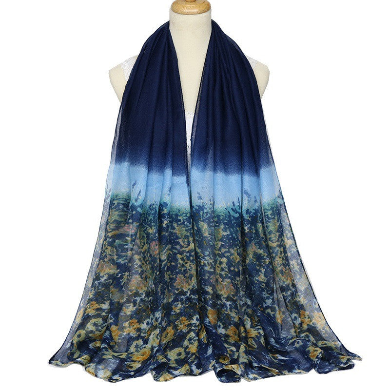 Lightweight Women's Chiffon Voile Scarves - Soft Flowy Fashion Accessory for Spring/Summer, Wedding, Beach & Everyday Wear