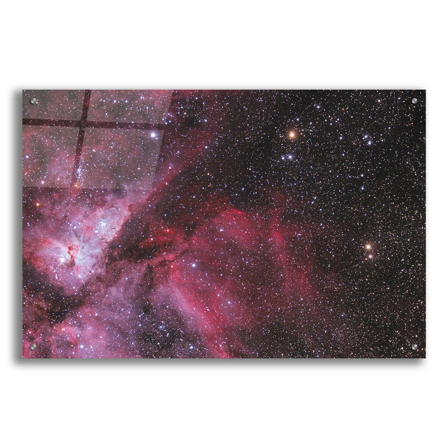 Epic Art 'Nova Carinae' - Modern Acrylic Glass Wall Decor Painting 36x24 Inches - Perfect for Living Room, Bedroom, or Office Wall Art
