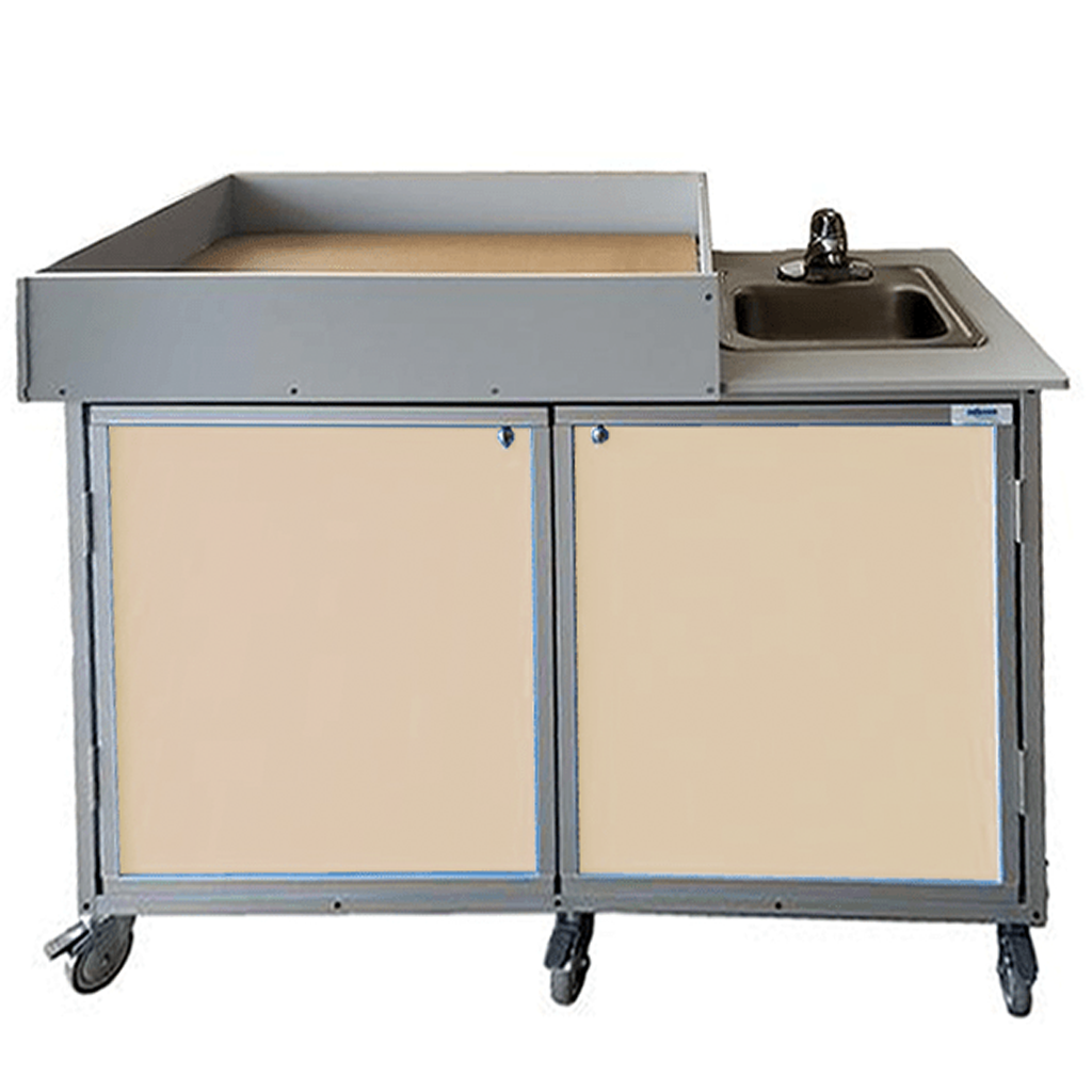 Monsam PSE 2010 Baby Diaper Changing Station with Built-in Portable Sink - 31 Inch Height for Daycare, Nursery & Public Restrooms | Commercial Baby Care Solution