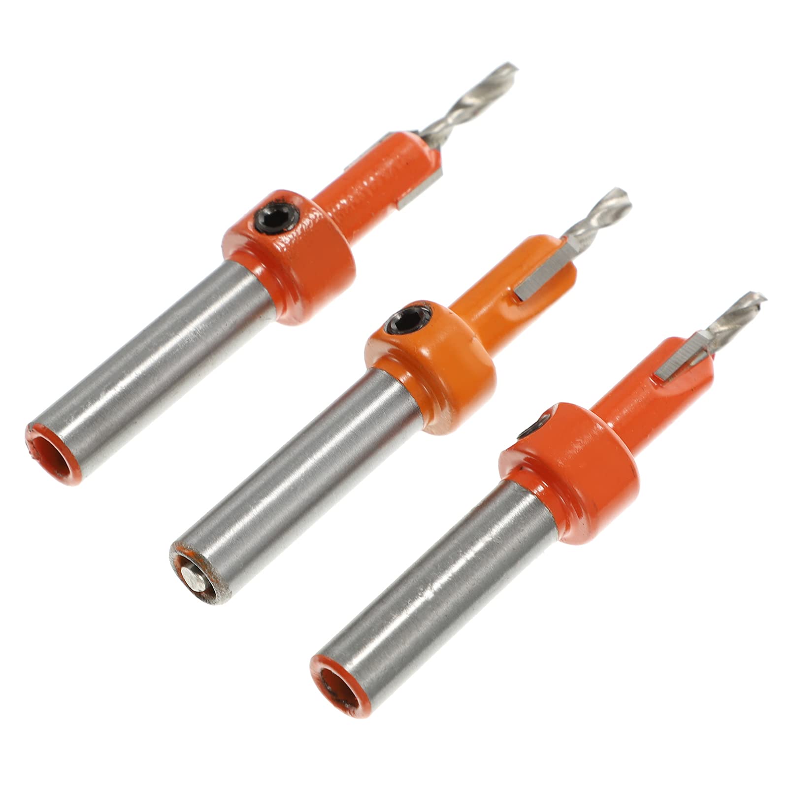 DOITOOL 3-Piece Step Drill Bit Set - High Speed Steel Countersink & Twisting Drill Bits for Metal, Wood, Plastic - Perfect for DIY, Home Improvement, and Professional Use