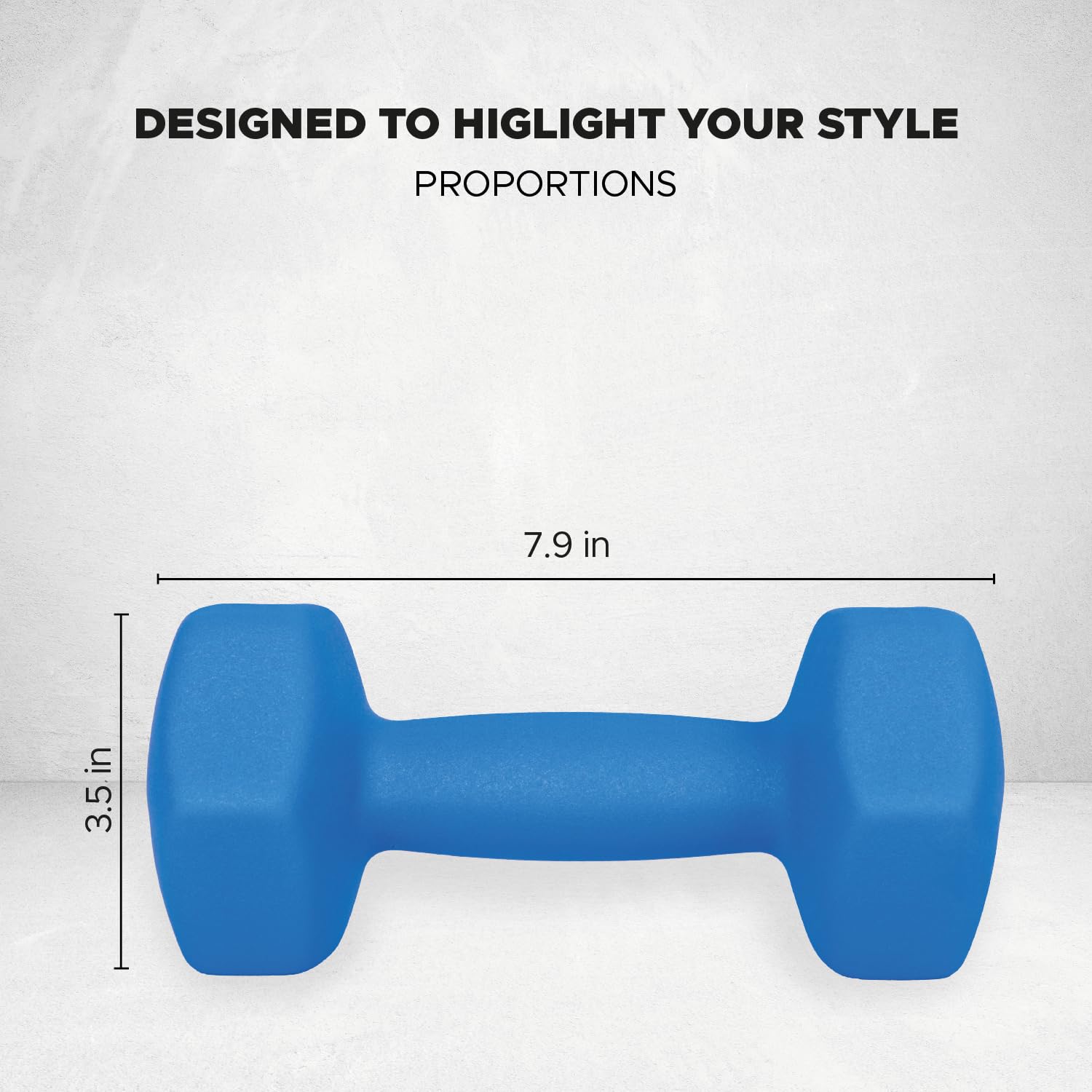 FUXION Neoprene Dumbbell Hand Weights Set of 2 - Hexagon Non-Slip Design for Home Gym, Yoga, Pilates & Strength Training - Perfect for Toning, Fitness & Workout Routines