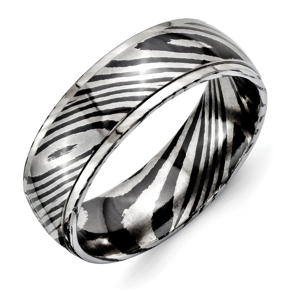 Timoku Domed Step 7mm Wedding Band Ring Size 9.5 - Perfect for Engagement, Anniversary & Special Occasion Gifts