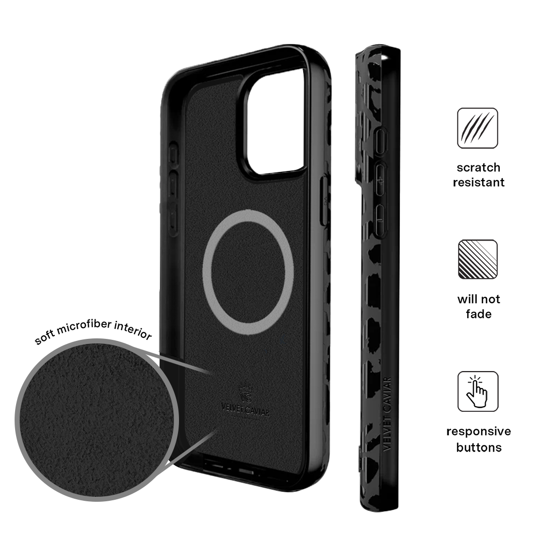 Black Leopard iPhone Case - Stylish & Durable Phone Cover for iPhone [Model] - Perfect for Everyday Use, Outdoor Adventures & Fashion Protection