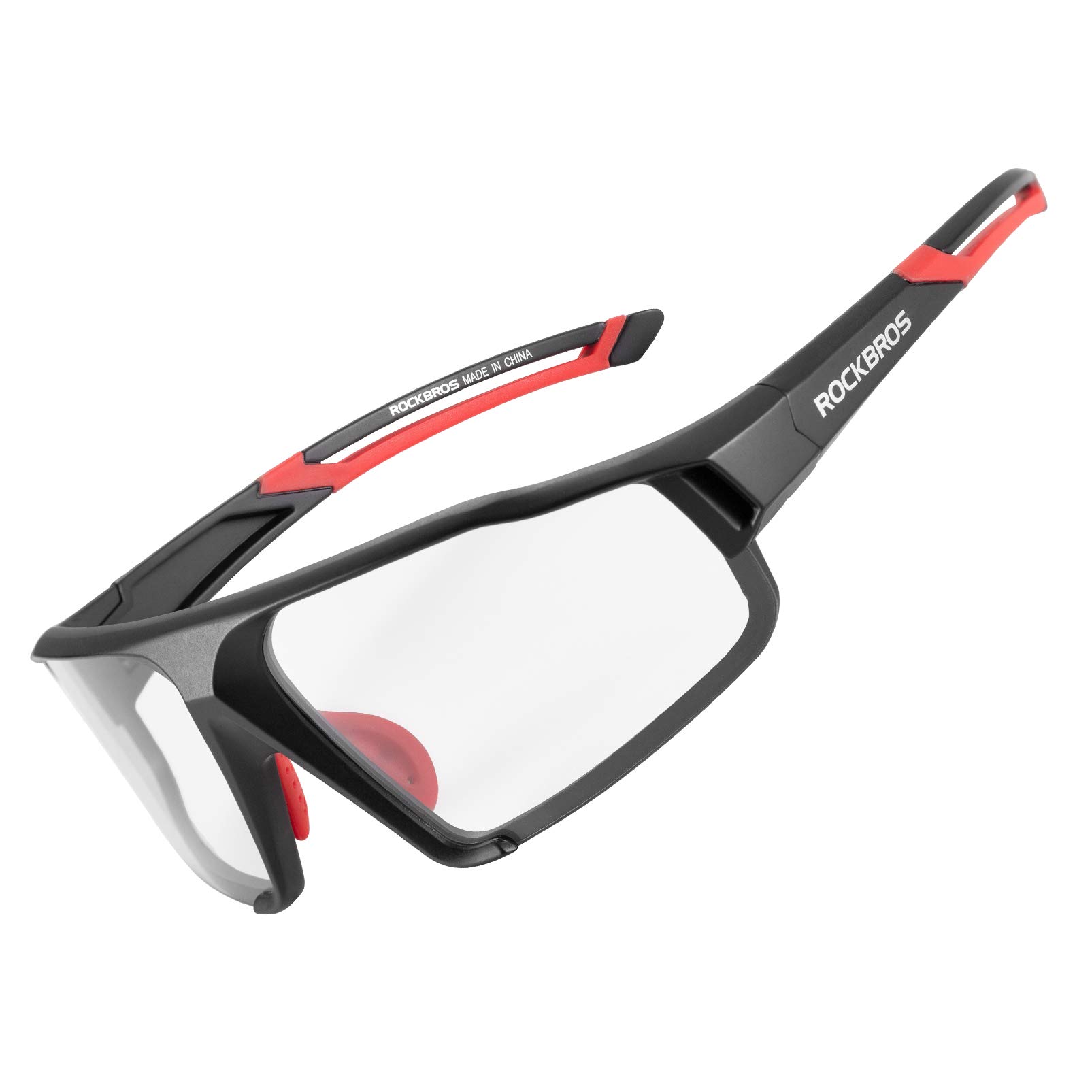 ROCKBROS Photochromic Cycling Glasses for Men & Women - UV Protection Clear Lens Safety Glasses for Road & Mountain Biking - Perfect for Outdoor Sports, Running, and Motorcycle Riding