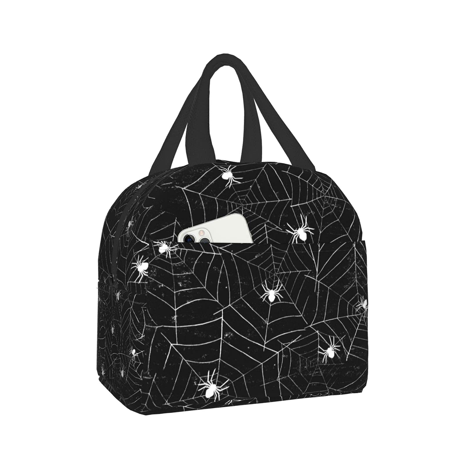 Spider Web Insulated Lunch Bag - Thermal Cooler Tote for Men & Women - Perfect for Work, Picnic, Beach, Boating & Fishing