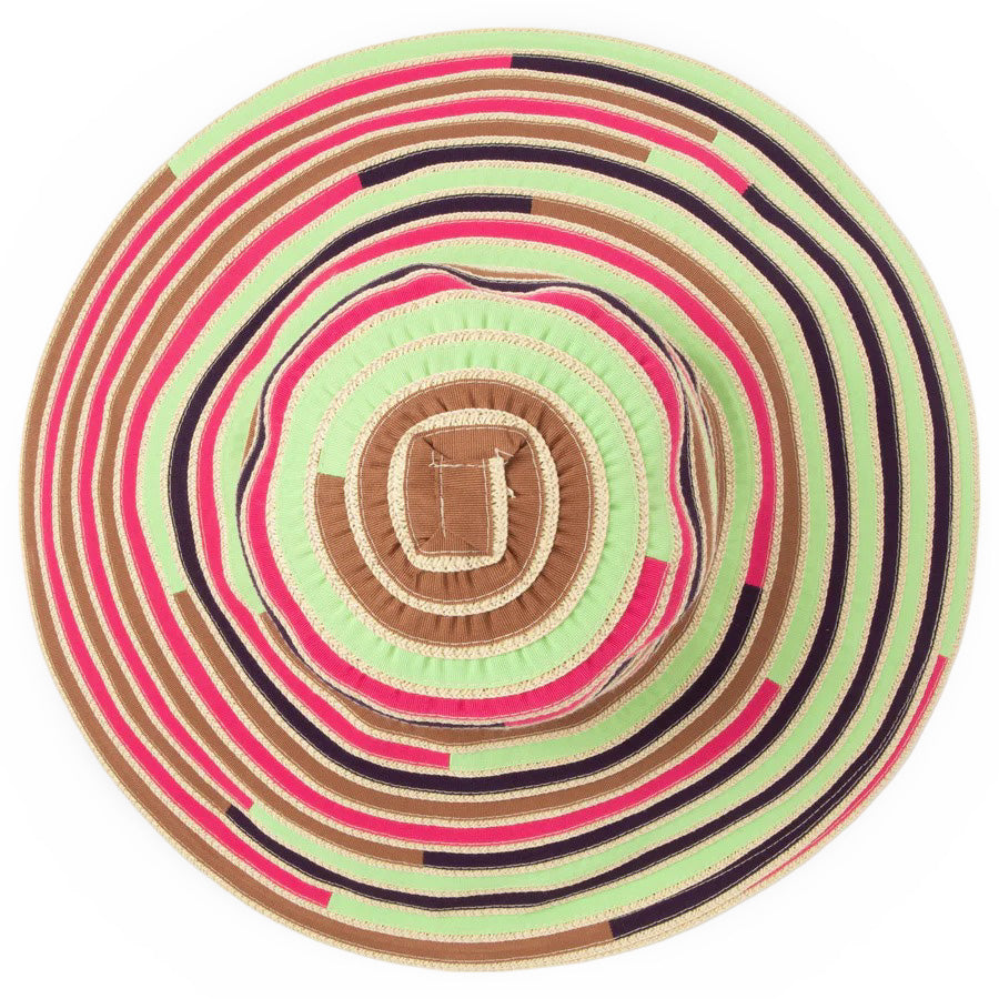Stylish Ribbon Round Crown Sun Hat for Women - UV Protection Wide Brim Summer Beach Hat - Perfect for Outdoor, Travel, and Vacation