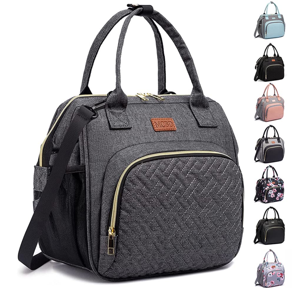 Premium Insulated Lunch Bag for Women - Leakproof Reusable Cooler Tote with 3 Carrying Options & Adjustable Shoulder Strap | Perfect for Office, School, Picnic, Beach & Outdoor Activities
