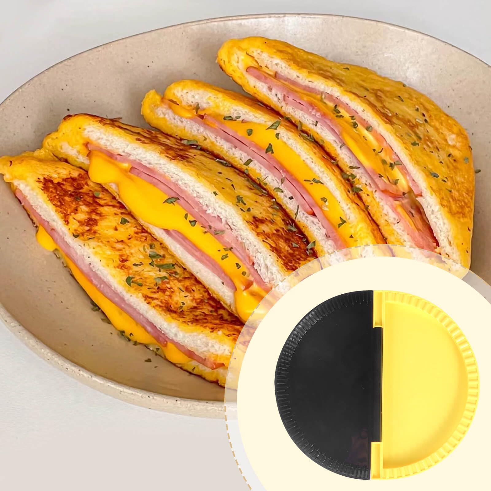 Tortilla Folder and Sealer - Burrito Maker, Empanada Press & Sandwich Sealer | Kitchen Tool for Easy Meal Prep | Perfect for Wraps, Quesadillas & On-the-Go Lunches