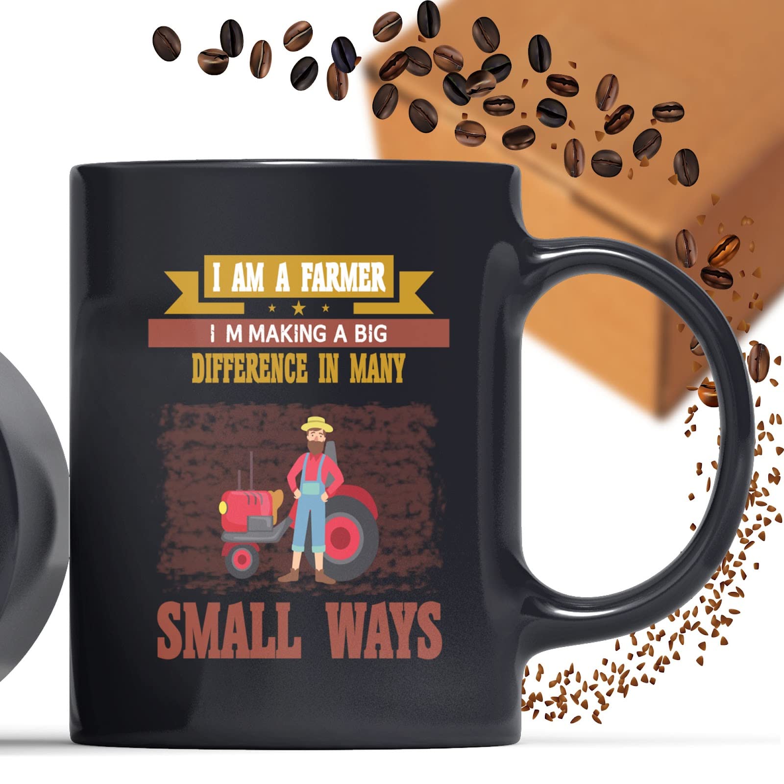 Funny Coffee Mug for Farmers - Unique Gift for Men, Women, Coworkers & Family - Perfect Birthday, Christmas Present - Great for Office Use, Home Decor & Coffee Lovers