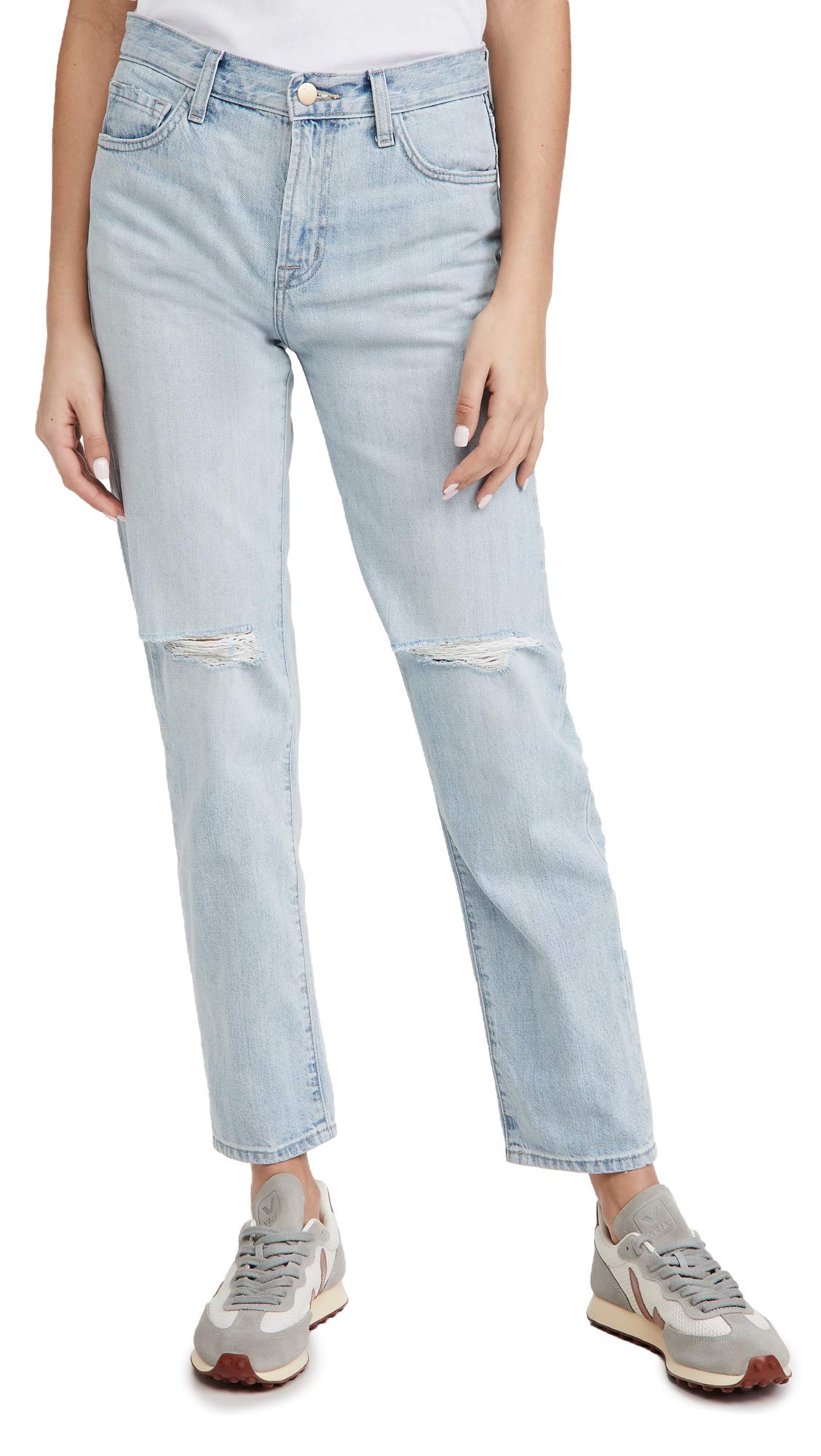 J Brand Women's Tate Boy Fit Jeans - High Waist Slim Straight Denim Pants for Casual & Work Outfits | Comfortable Stretch Jeans for Everyday Wear