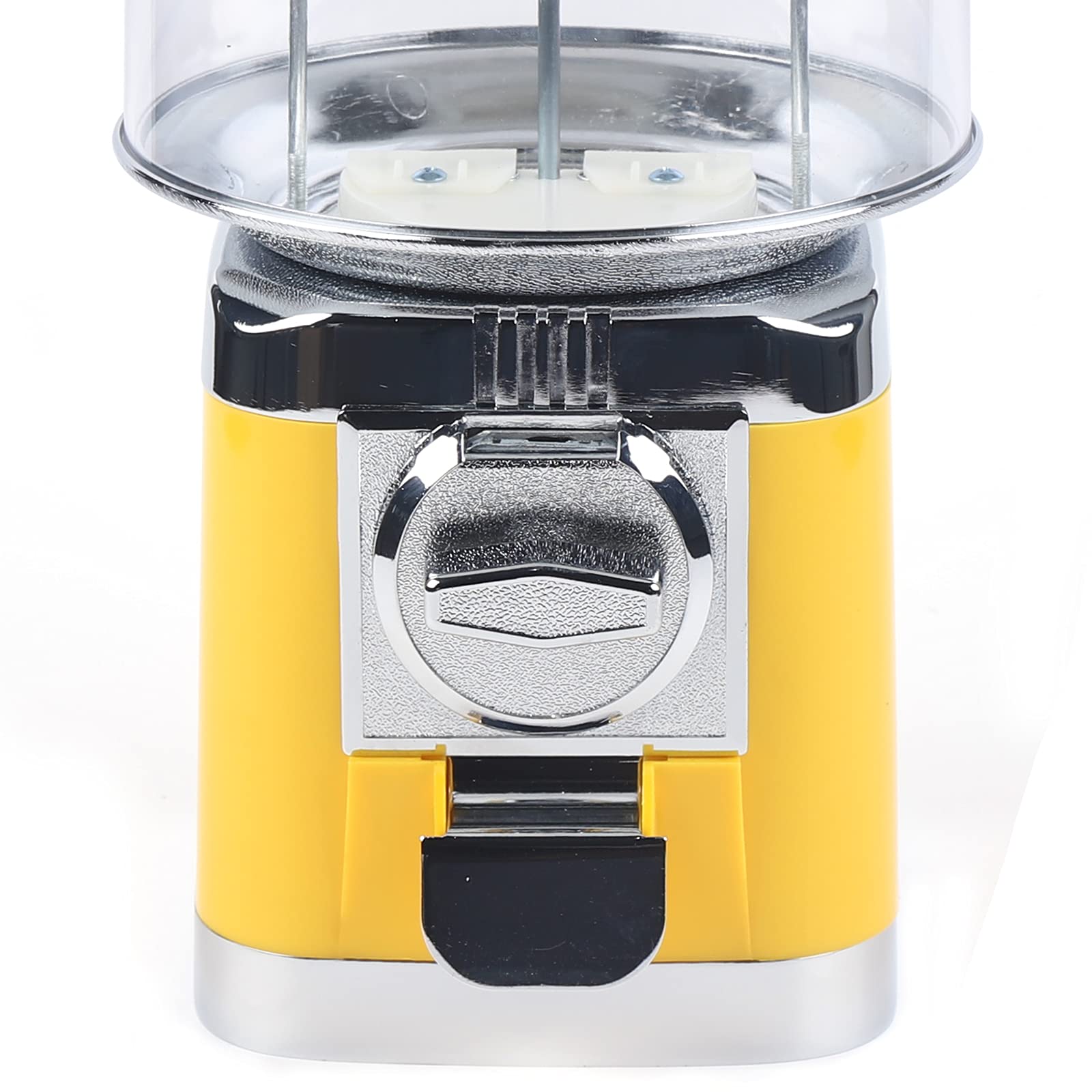 YIYIBYUS 16 Inch Automatic Candy Vending Machine - Blue/Yellow Toy Dispenser for Home & Business with Keys (Empty Machine, No Balls Included) - Perfect for Parties, Arcades & Retail Stores