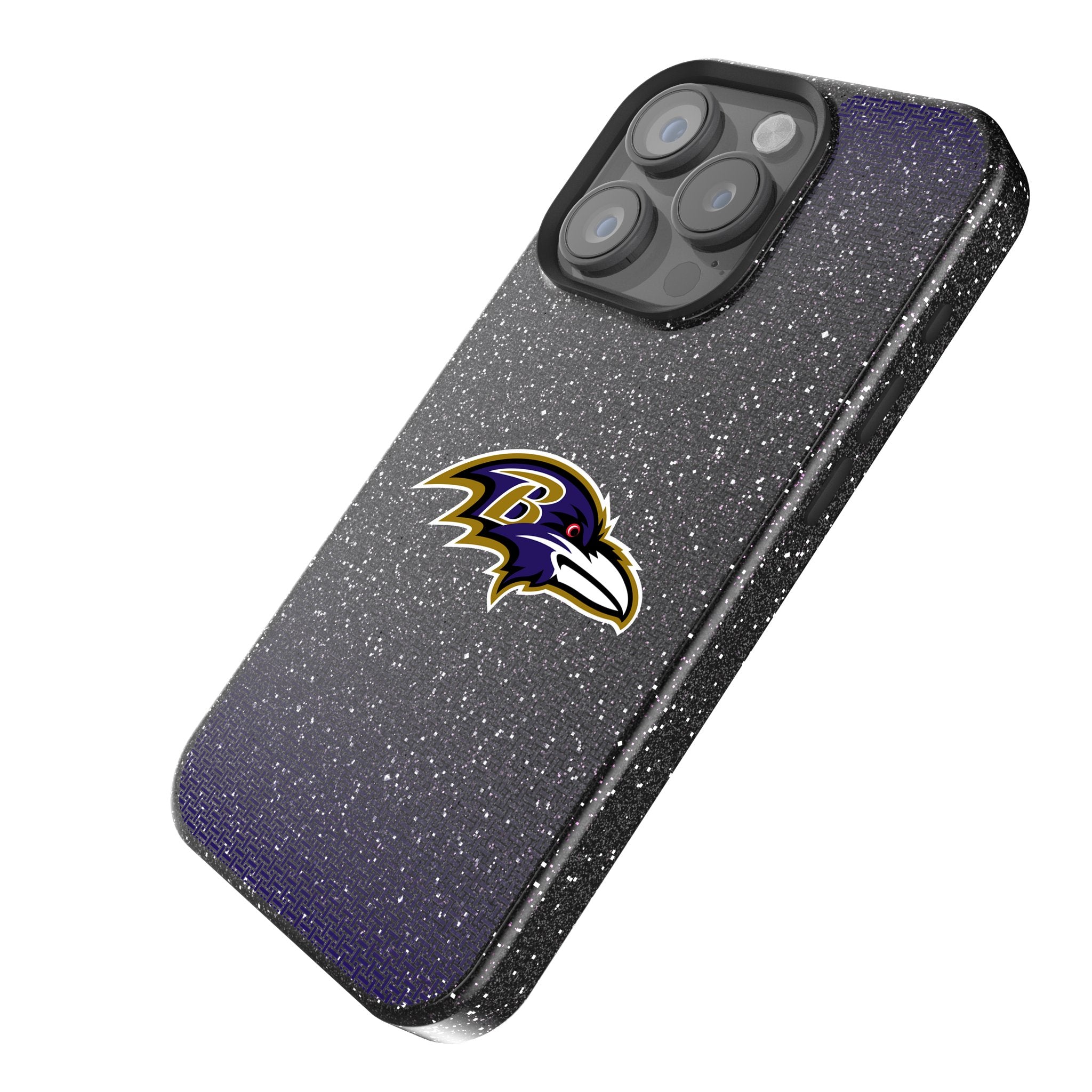 Baltimore Ravens Rhinestone Glitter Phone Case for iPhone 14/13/12/11 Pro Max - Luxury Bling Design for Football Fans, Perfect for Game Day & Parties
