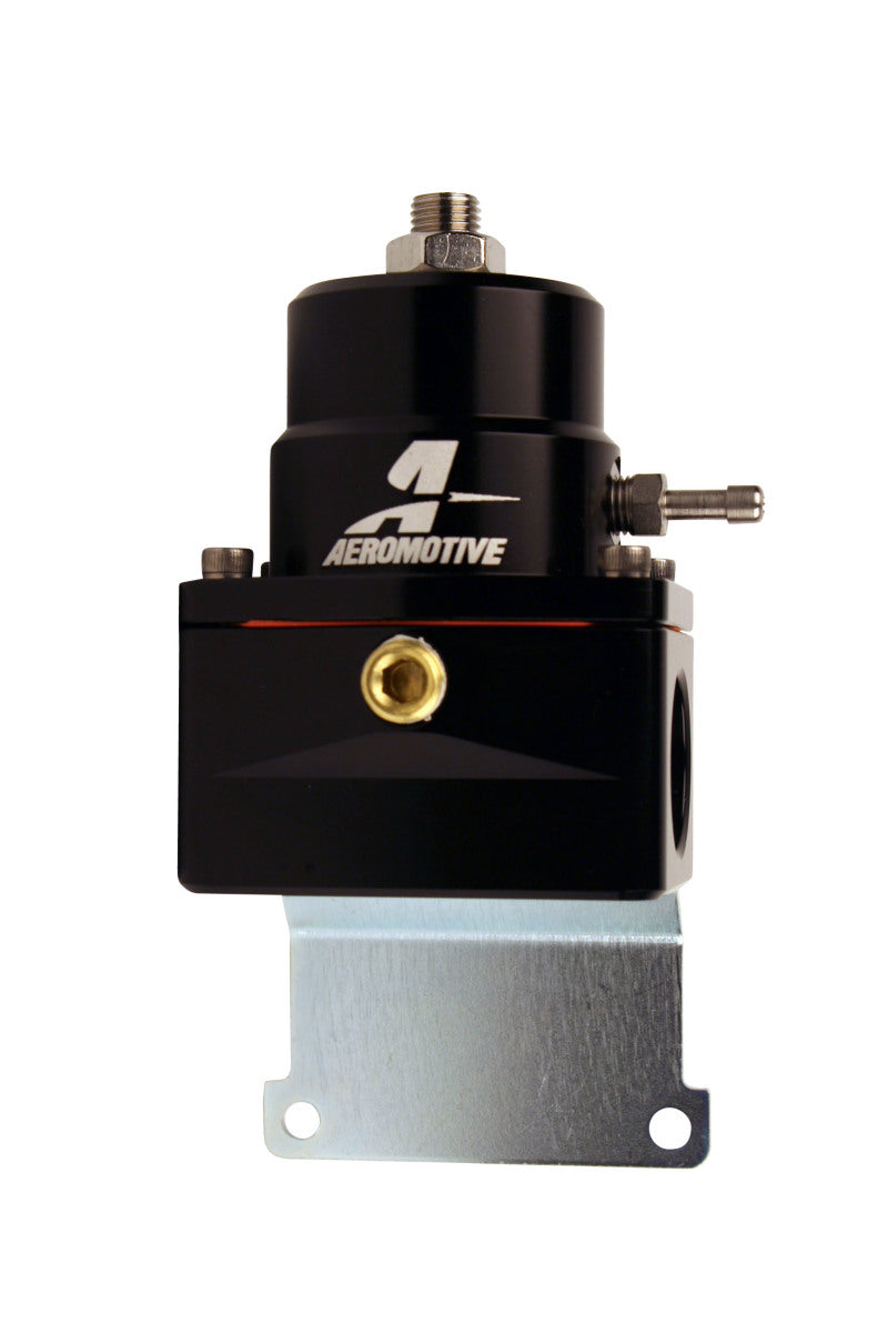 Aeromotive Adjustable EFI Fuel Pressure Regulator - 10 AN Inlet / 6 AN Return Port - Black - High Performance Fuel System Upgrade for EFI Cars & Racing Applications