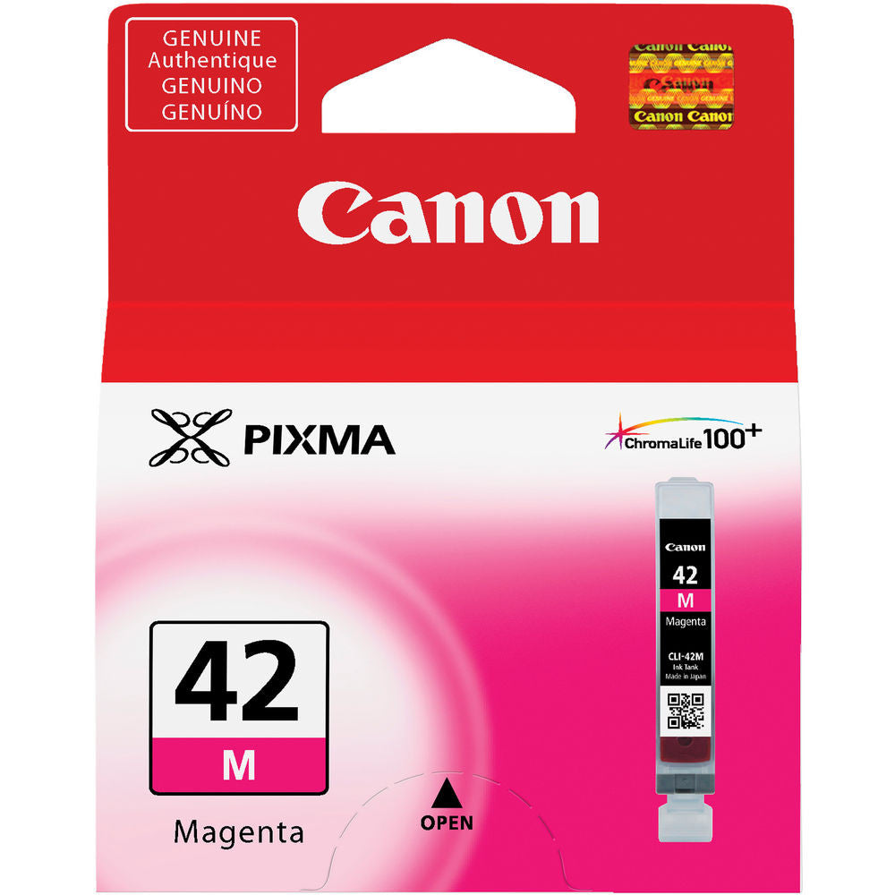 Canon CLI-42 Magenta (M) Ink Cartridge for Pixma PRO 100 Printer - High-Quality Photo Printing for Professional Photographers & Artists
