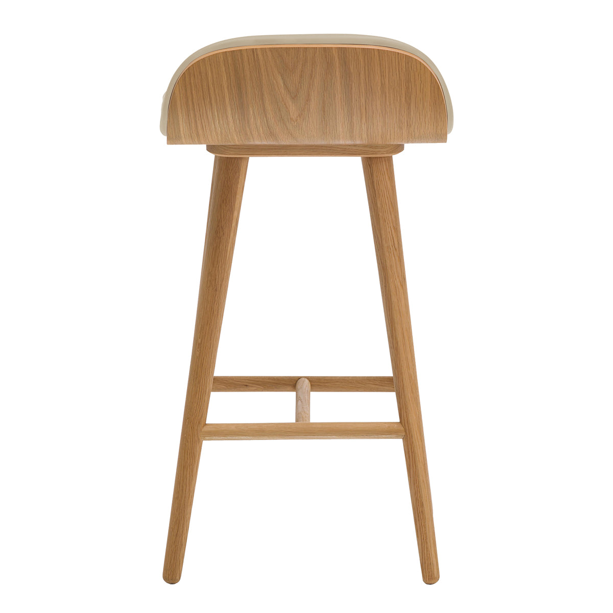 Premium Leather Bar Stool - Adjustable Height Modern Counter Stool with Backrest - Perfect for Kitchen Island, Home Bar & Dining Room Decor