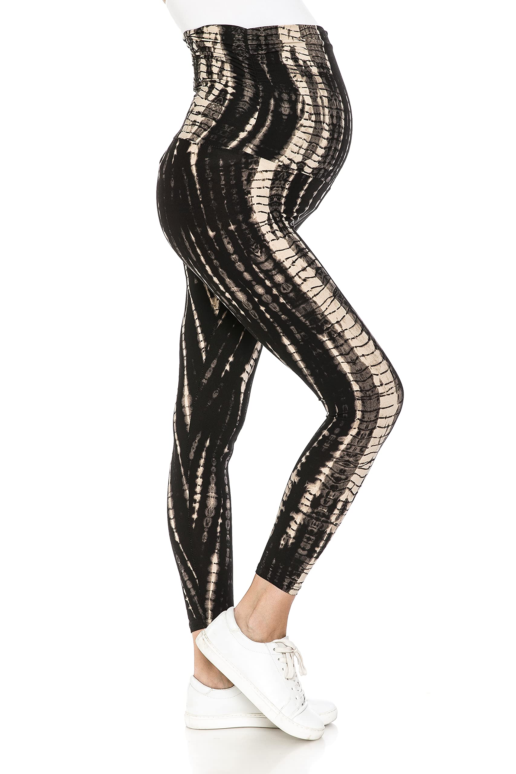 Leggings Depot Women's Maternity Leggings - Over The Belly Pregnancy Yoga Pants, Stretchy Comfortable Workout Tights for Yoga, Gym & Everyday Wear