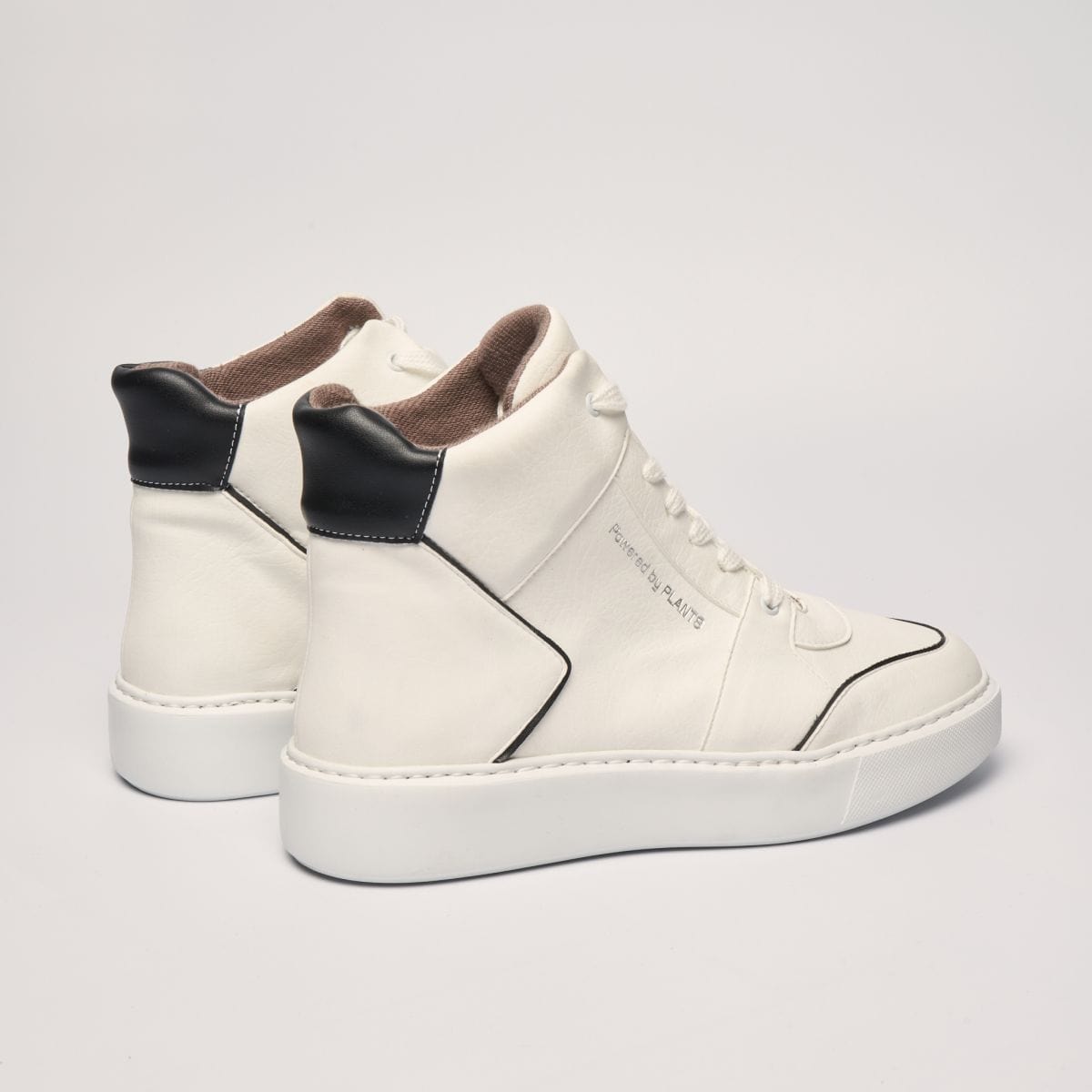 Emi Women's Vegan Leather Sneakers - Comfortable Black & White Casual Shoes for Walking, Work & Everyday Wear | Eco-Friendly Fashion Sneakers
