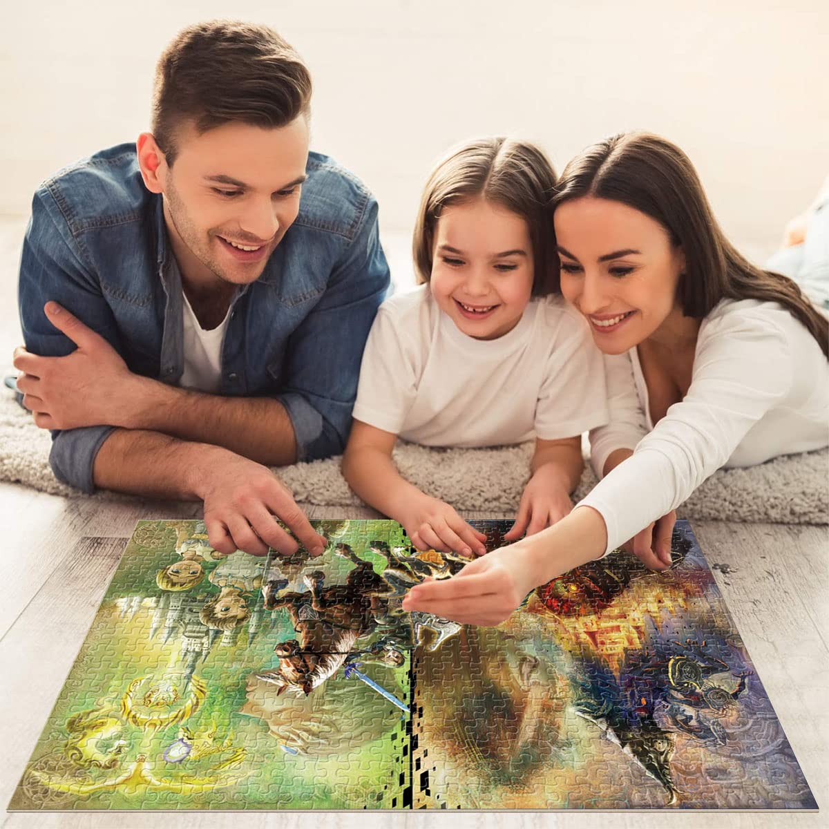1000 Piece The Legend of Zelda Jigsaw Puzzle for Adults & Kids - Brave Warrior Game Scene - Challenging Family Board Game Toy (38x26cm) | Home Decor, Gift Idea, Stress Relief & Cognitive Training