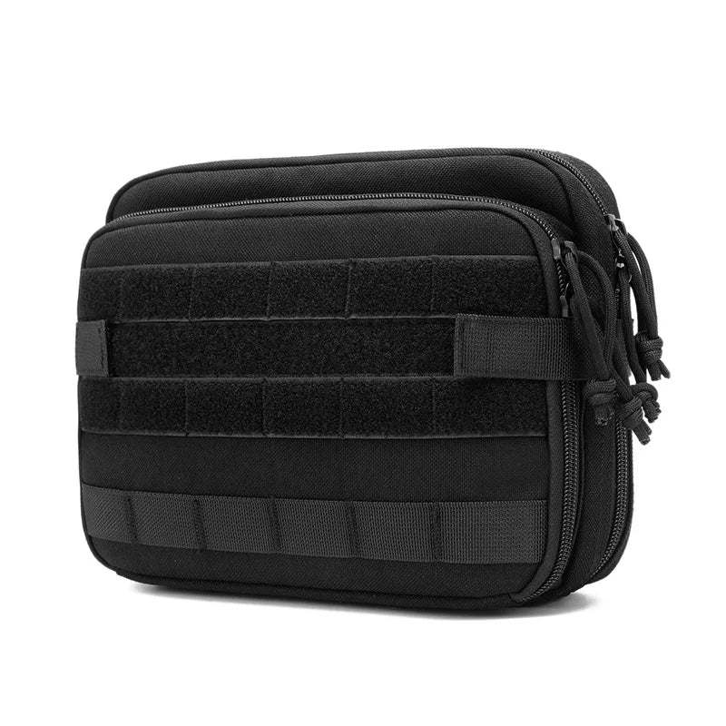 Heavy Duty Tactical Storage Bag - Military Grade Durable Utility Pouch for Camping, Hiking, Hunting & Outdoor Gear Organization (Black)