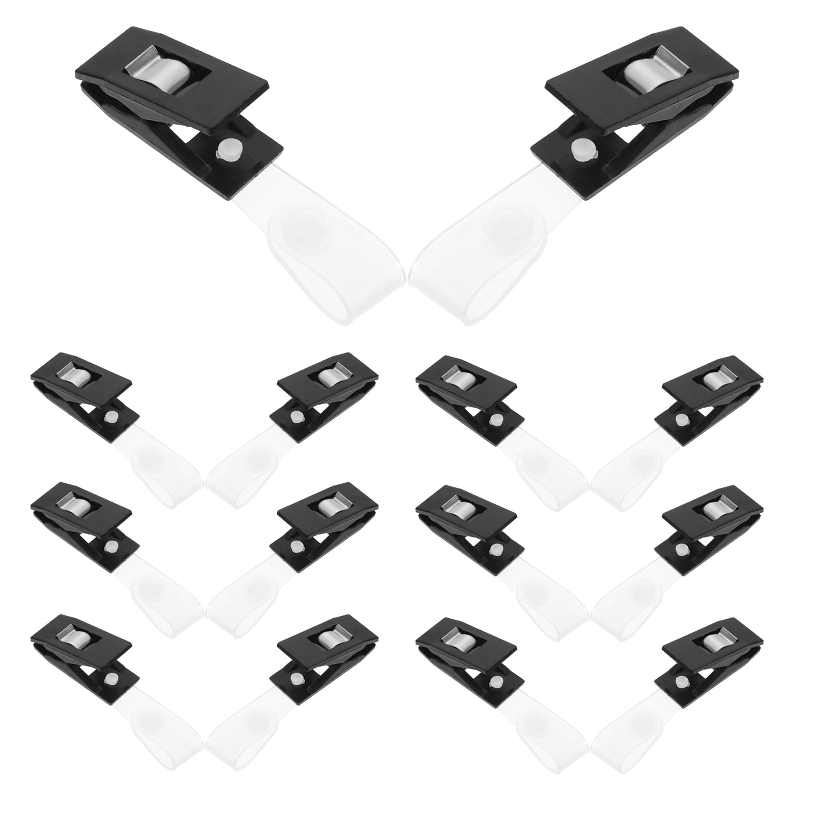 DOITOOL 20Pcs Heavy Duty Plastic Garden Flag Clips - Windproof Flag Holders for Outdoor Yard Decor, Garden Flag Poles & Stand Accessories - Perfect for Seasonal, Holiday & Home Decoration Flags