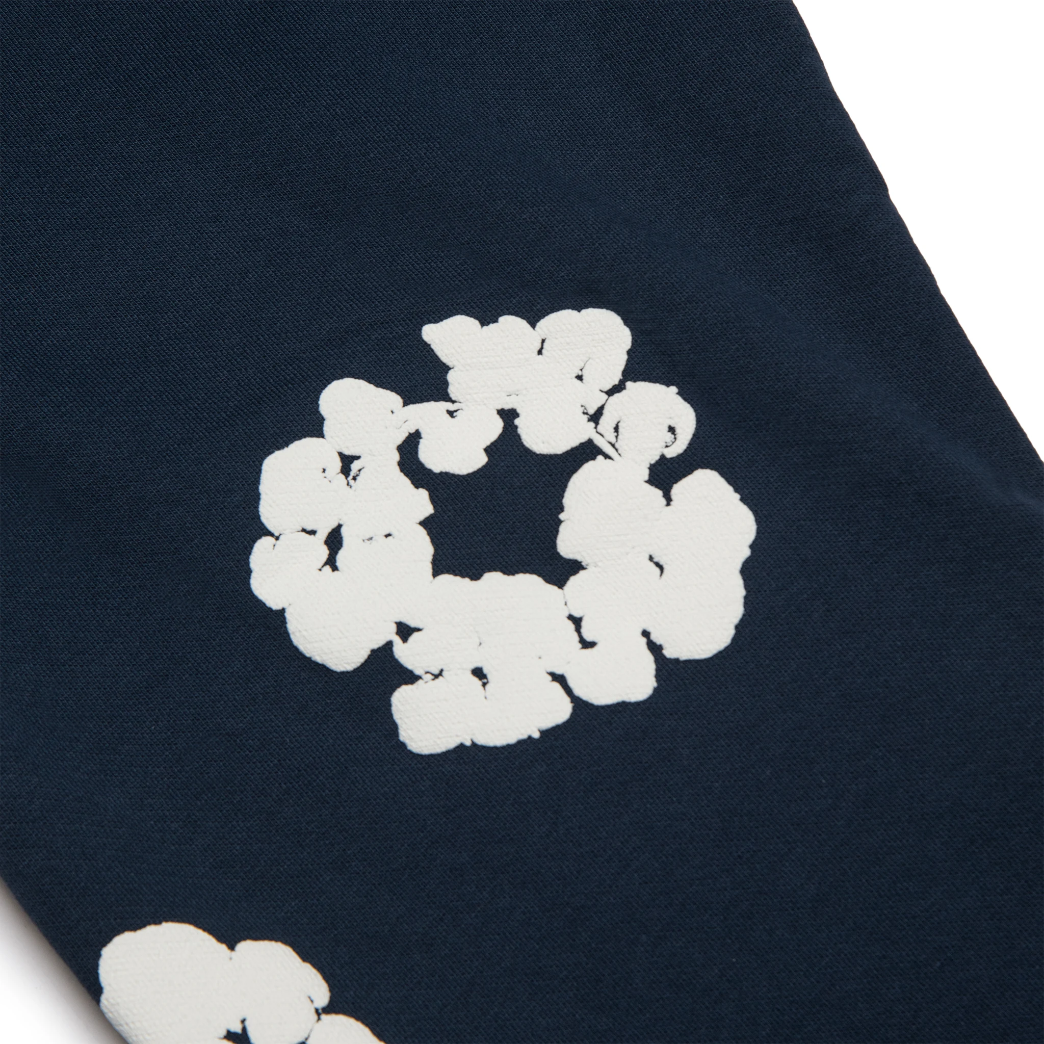 Denim Tears Cotton Wreath Navy Sweatpants for Men - Comfortable Casual Joggers for Streetwear & Lounge Wear