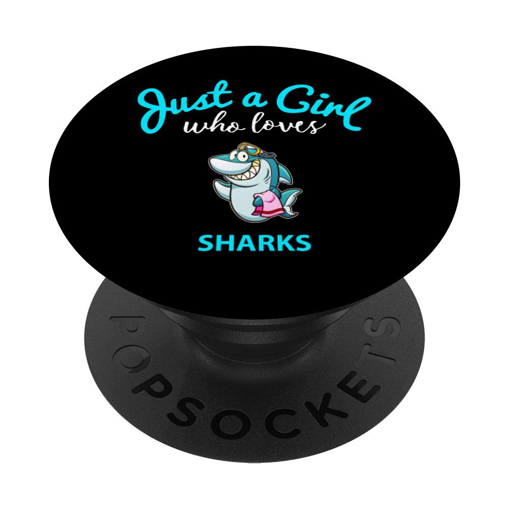 Shark Phone Grip for Girls - Kids PopSocket Stand for Phones & Tablets | Perfect for School & Travel