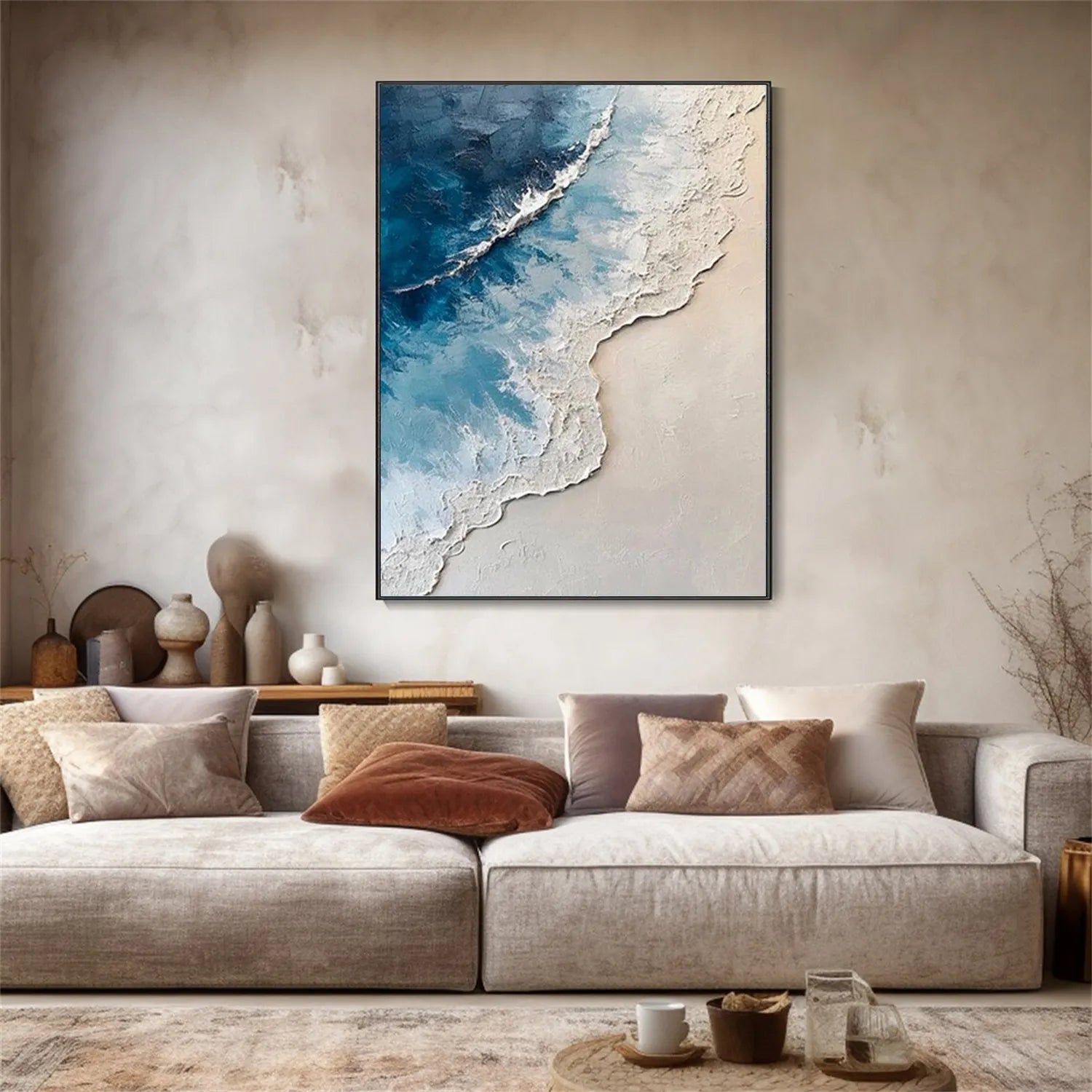 Ocean and Sky Painting #OS 205 - Stunning Coastal Wall Art for Living Room, Bedroom & Office Decor
