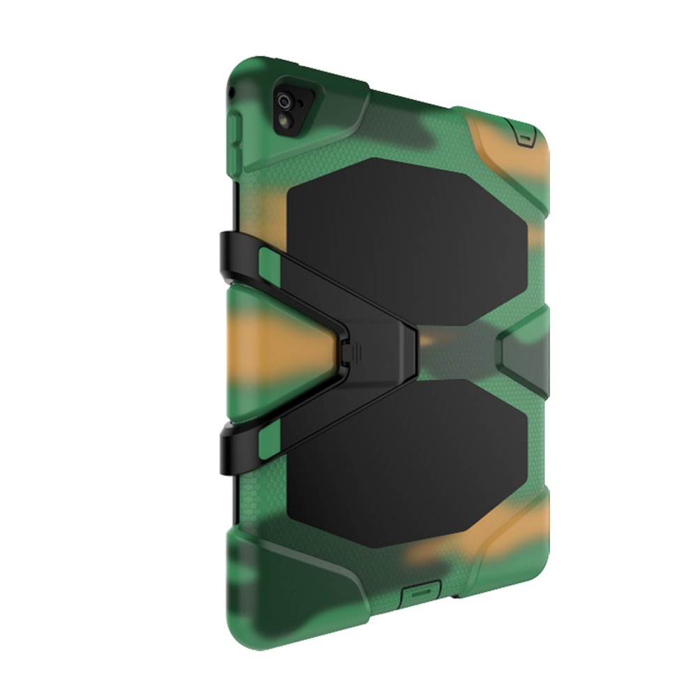 3-in-1 Shockproof Hybrid Case for Apple iPad Pro 10.5 Inch (2017 Model) - Hard Shell with Soft Silicone Frame - Perfect for Outdoor, Travel & Daily Protection